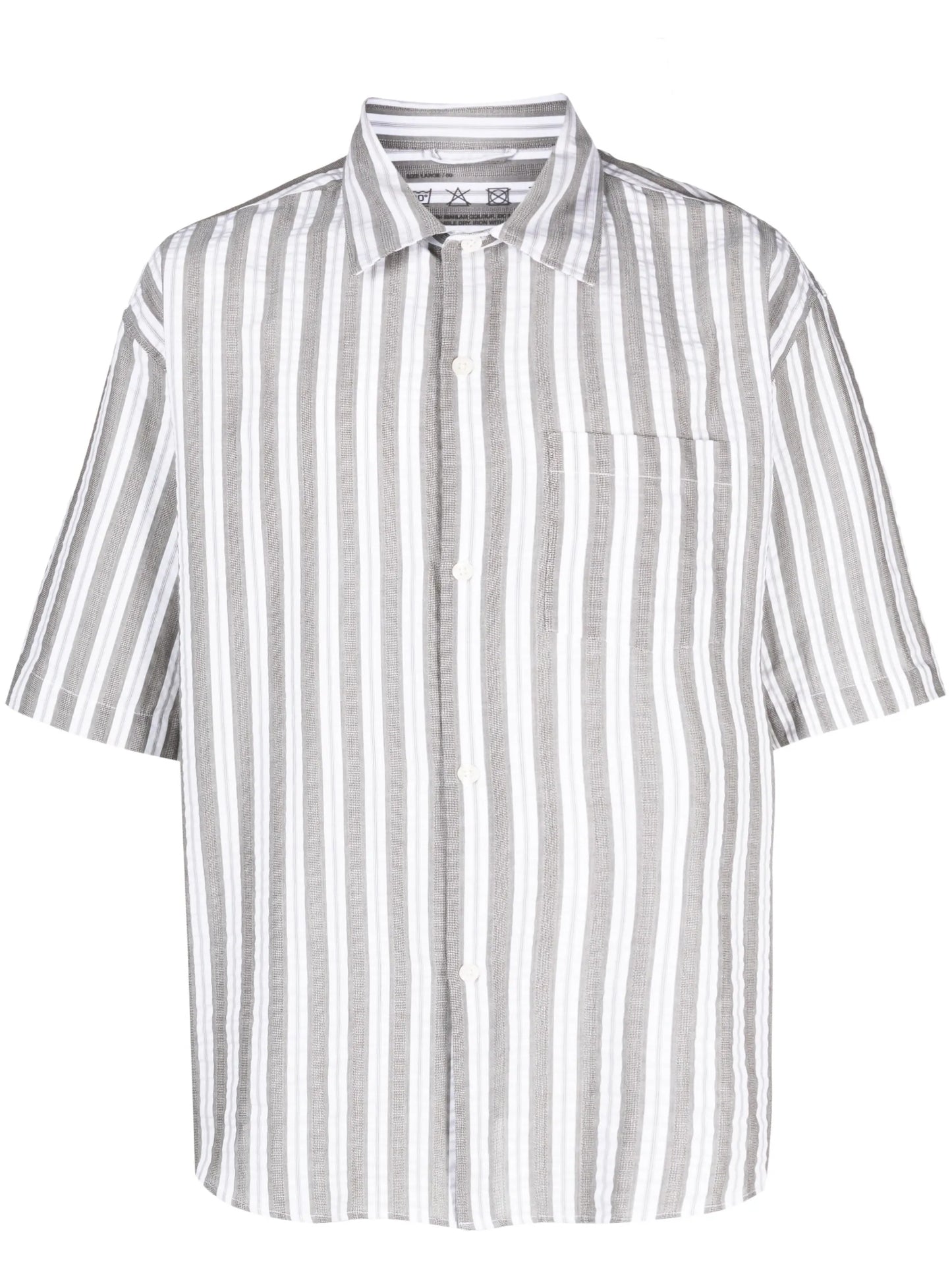 striped short-sleeve shirt