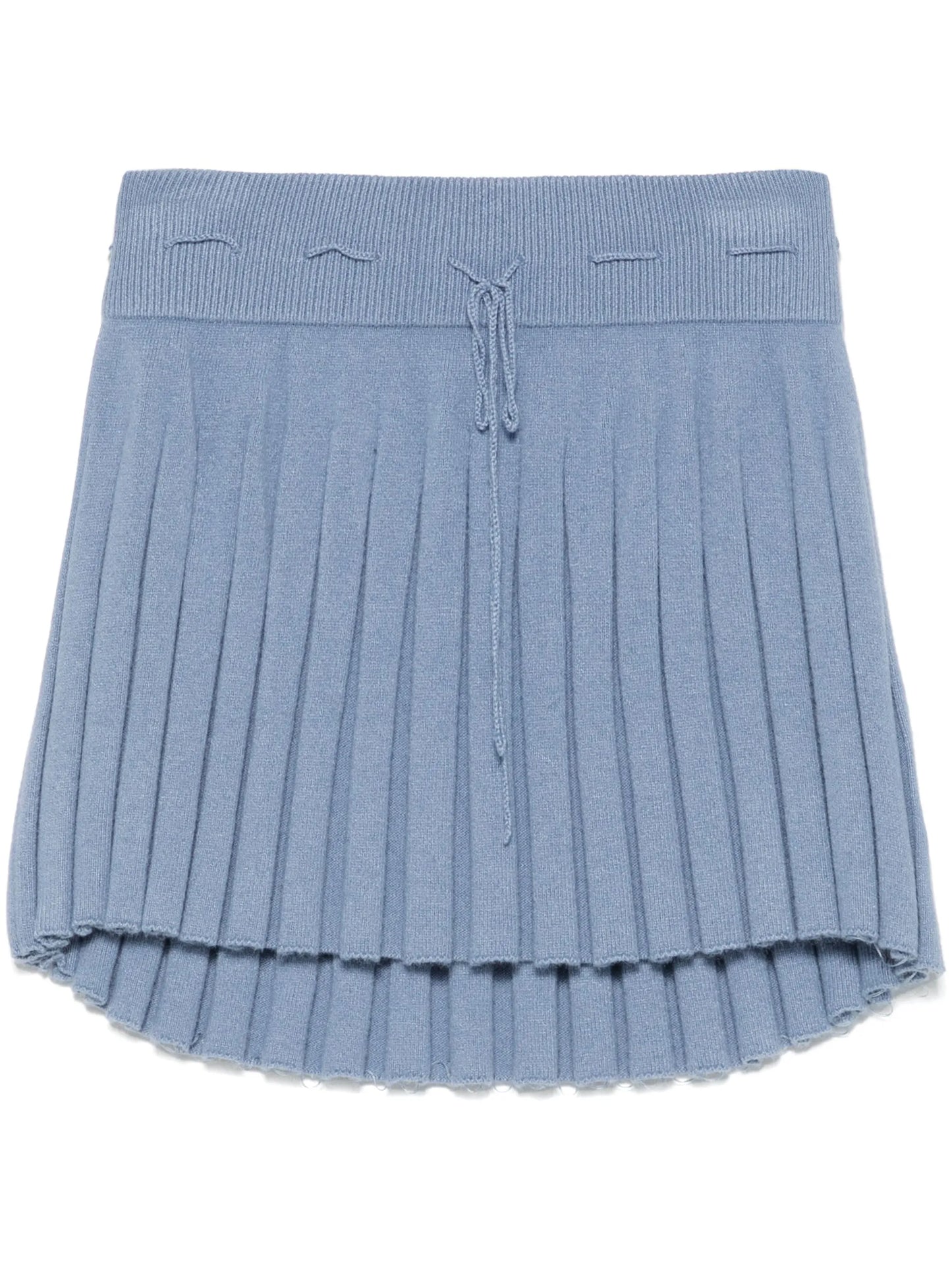 pleated mini skirt