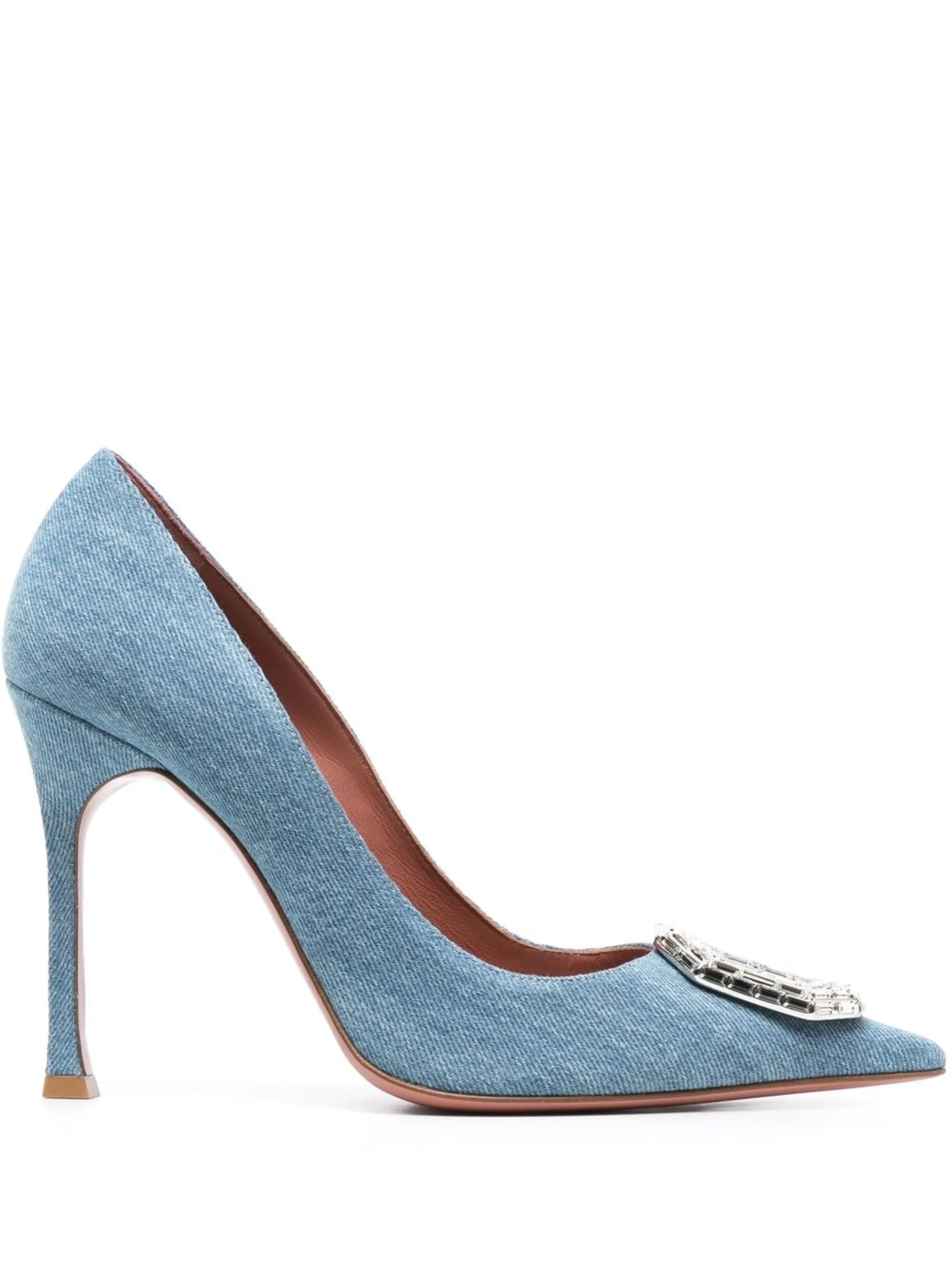 Camelia 105mm crystal-embellished  pumps