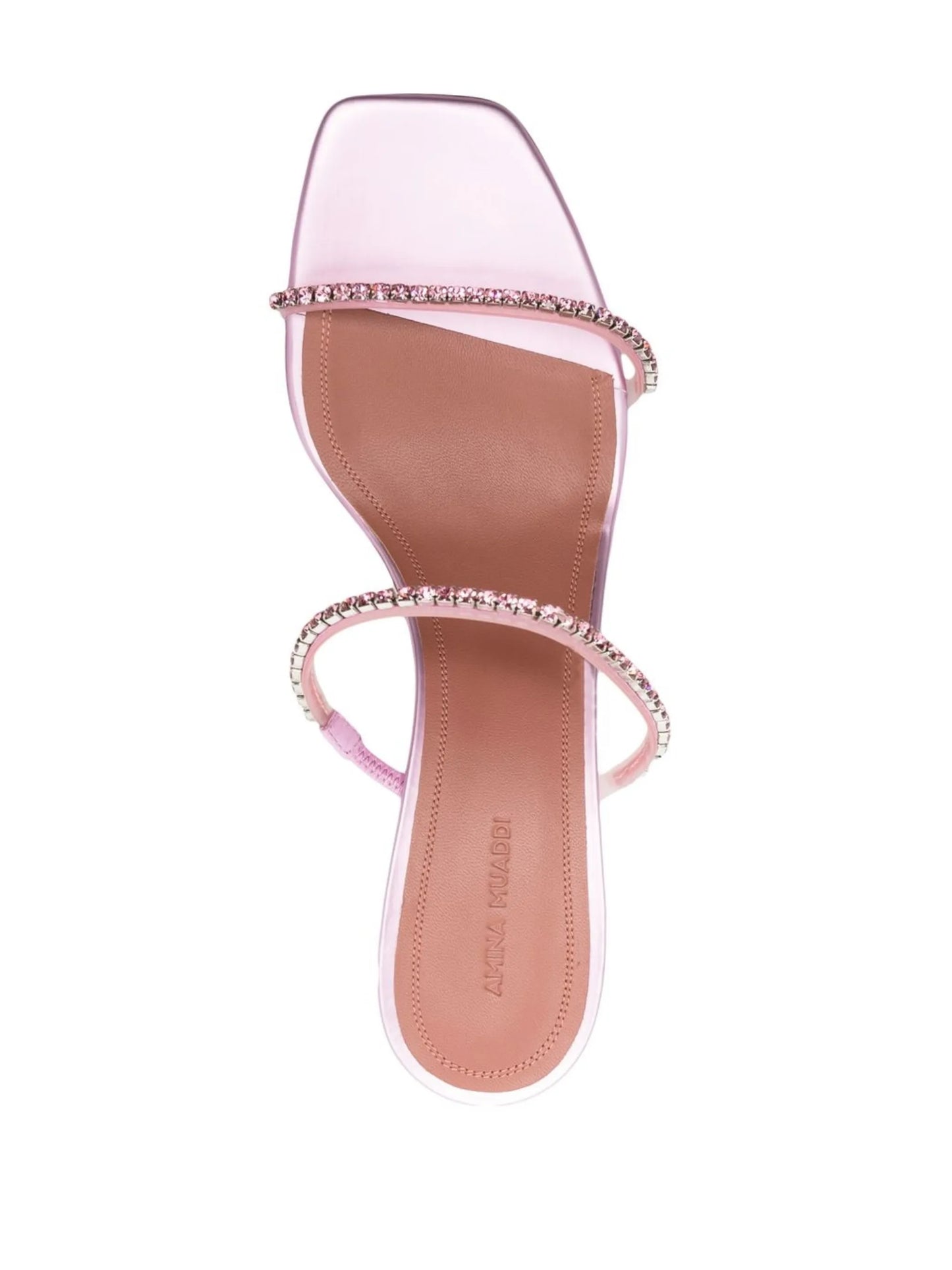 Gilda Glass 70mm leather mules