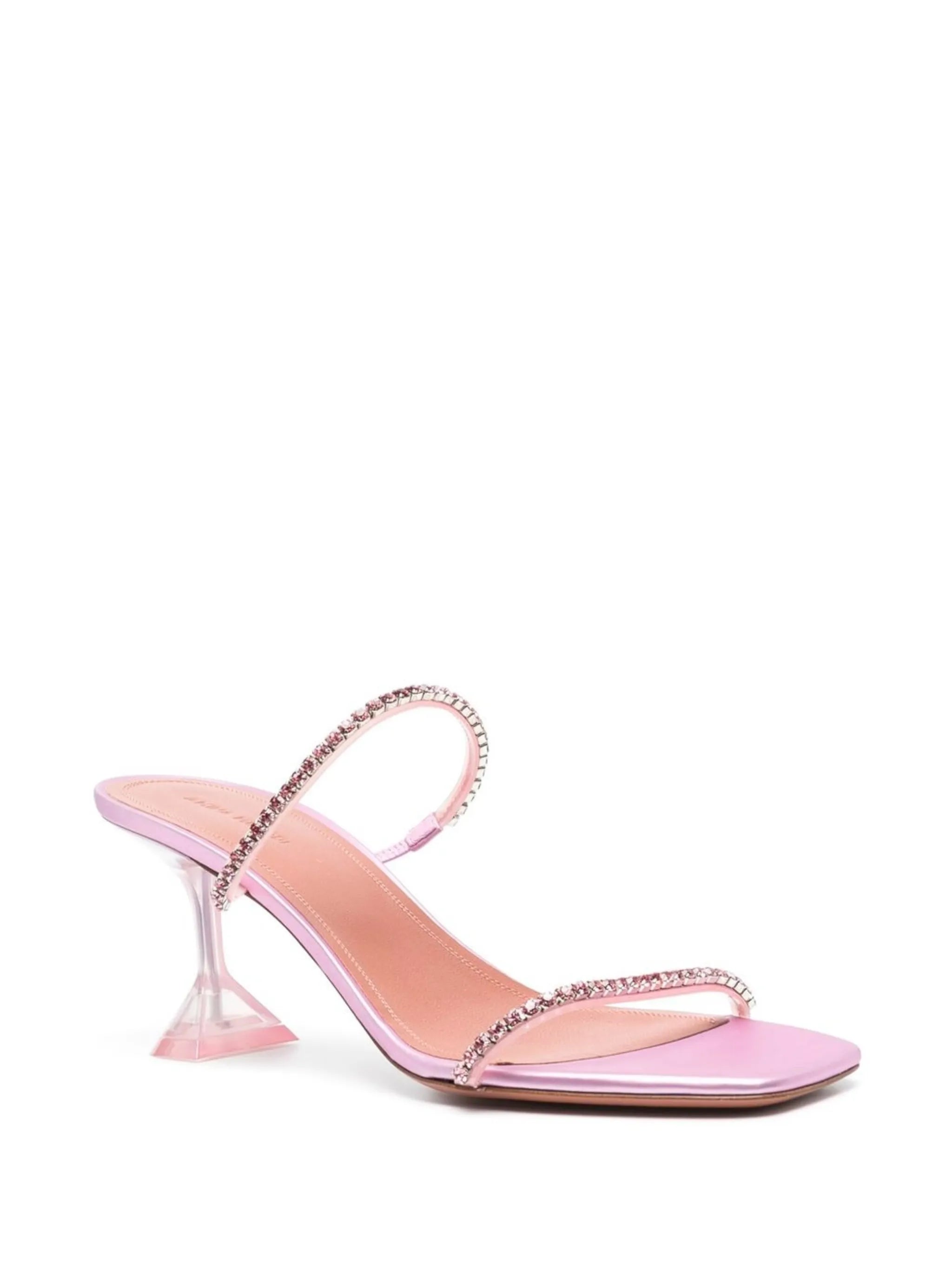 Gilda Glass 70mm leather mules