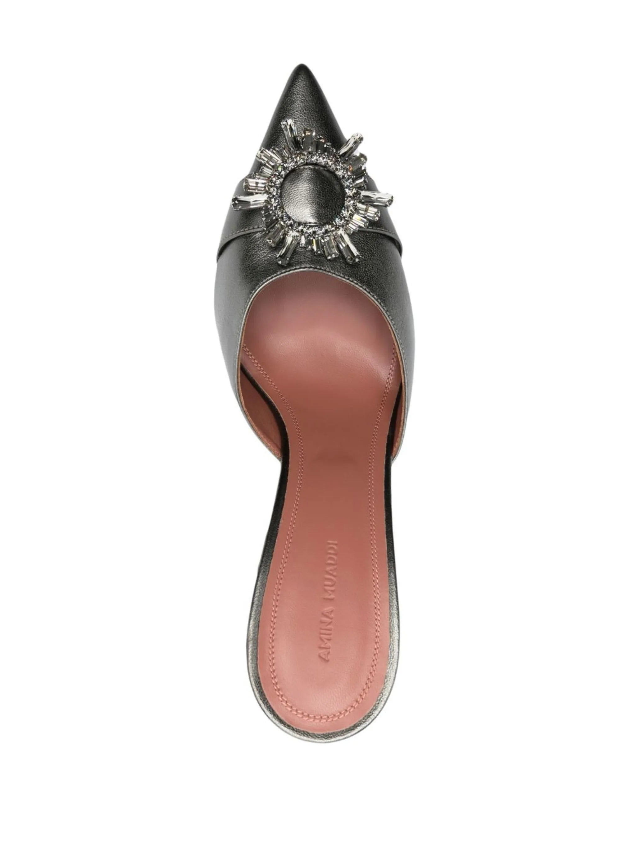 Begum 95mm crystal-embellished mules