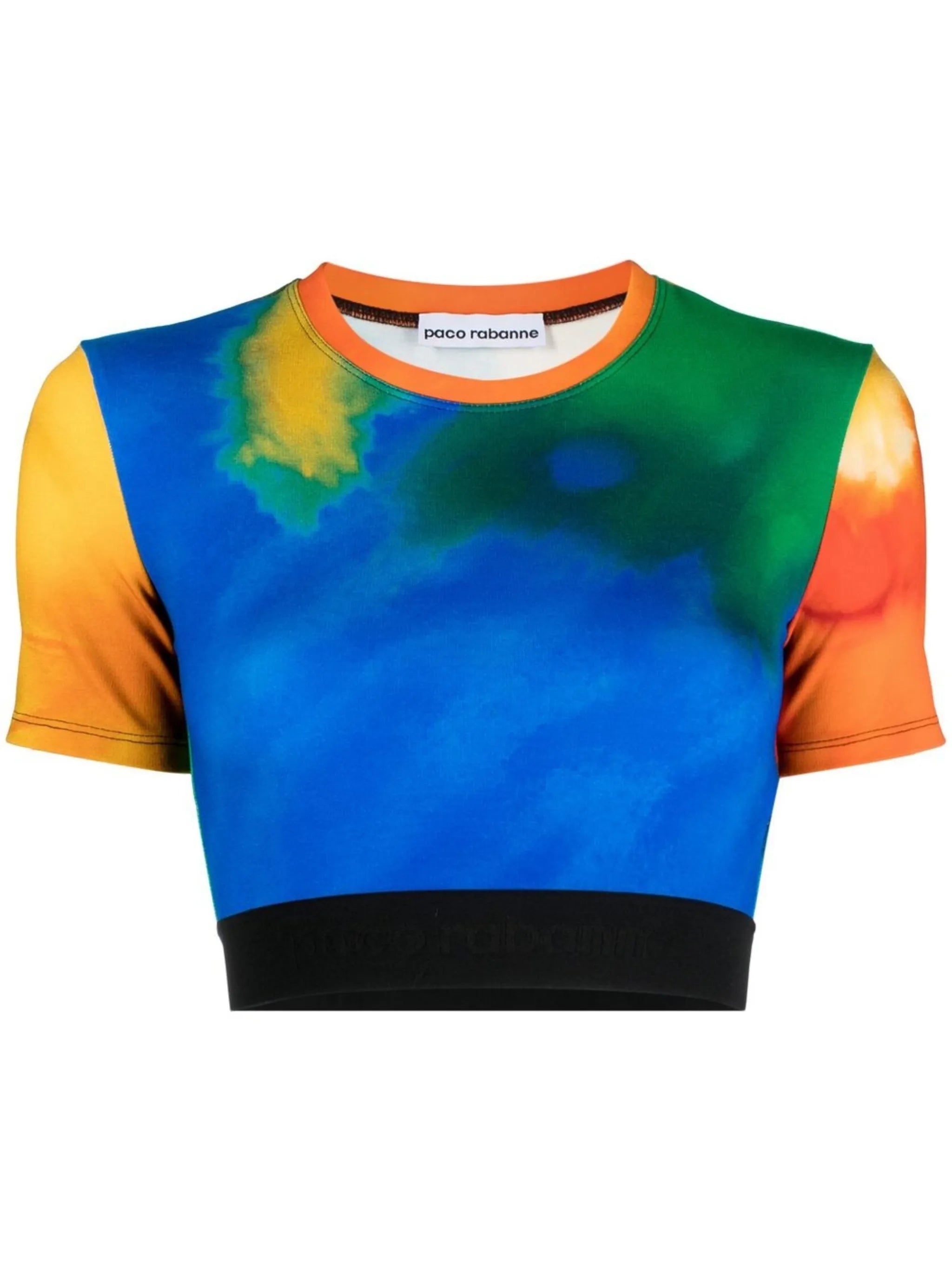 Bodyline rainbow cropped T-shirt