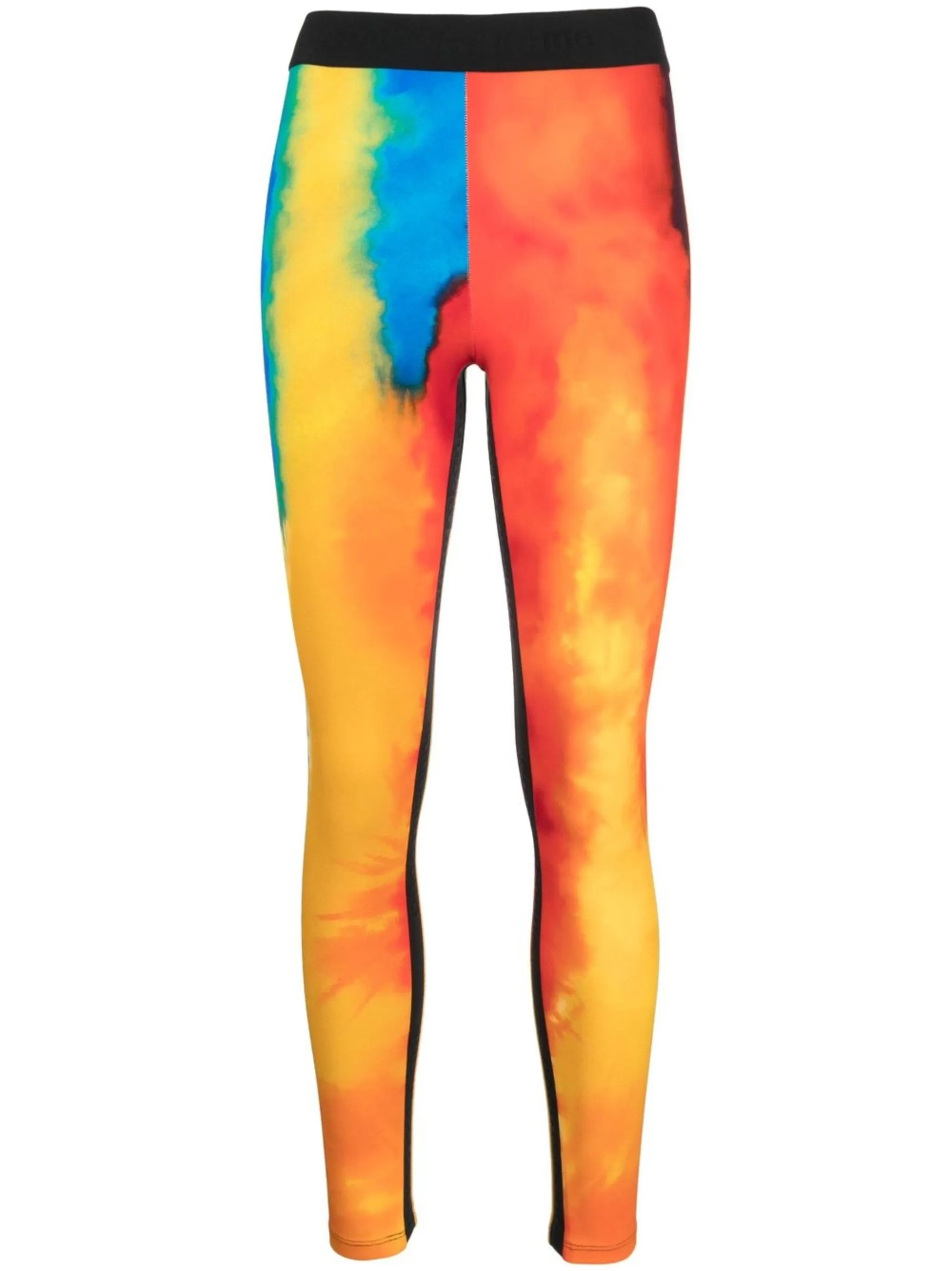 Bodyline panelled rainbow leggings