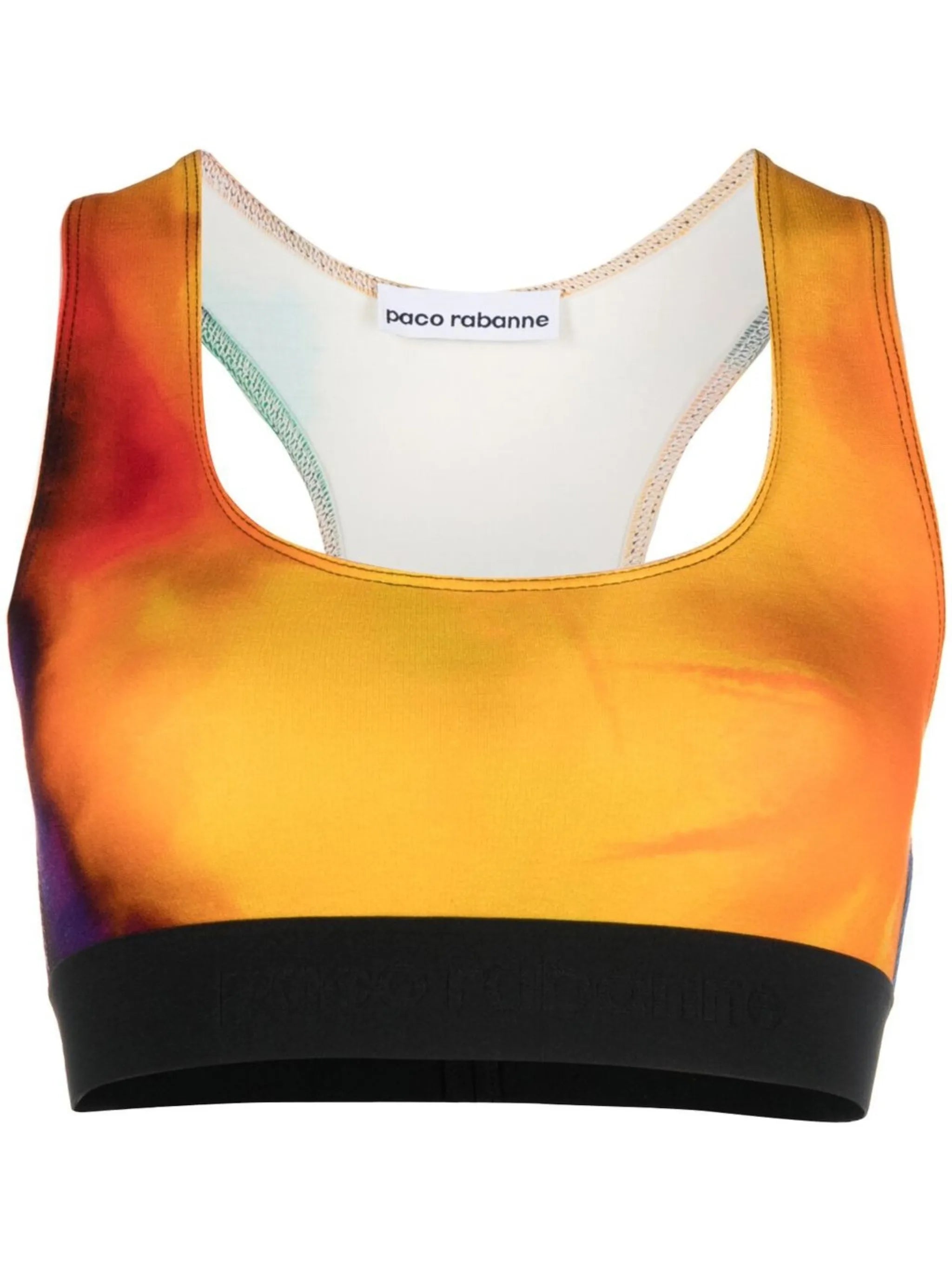 Bodyline panelled rainbow sports bra