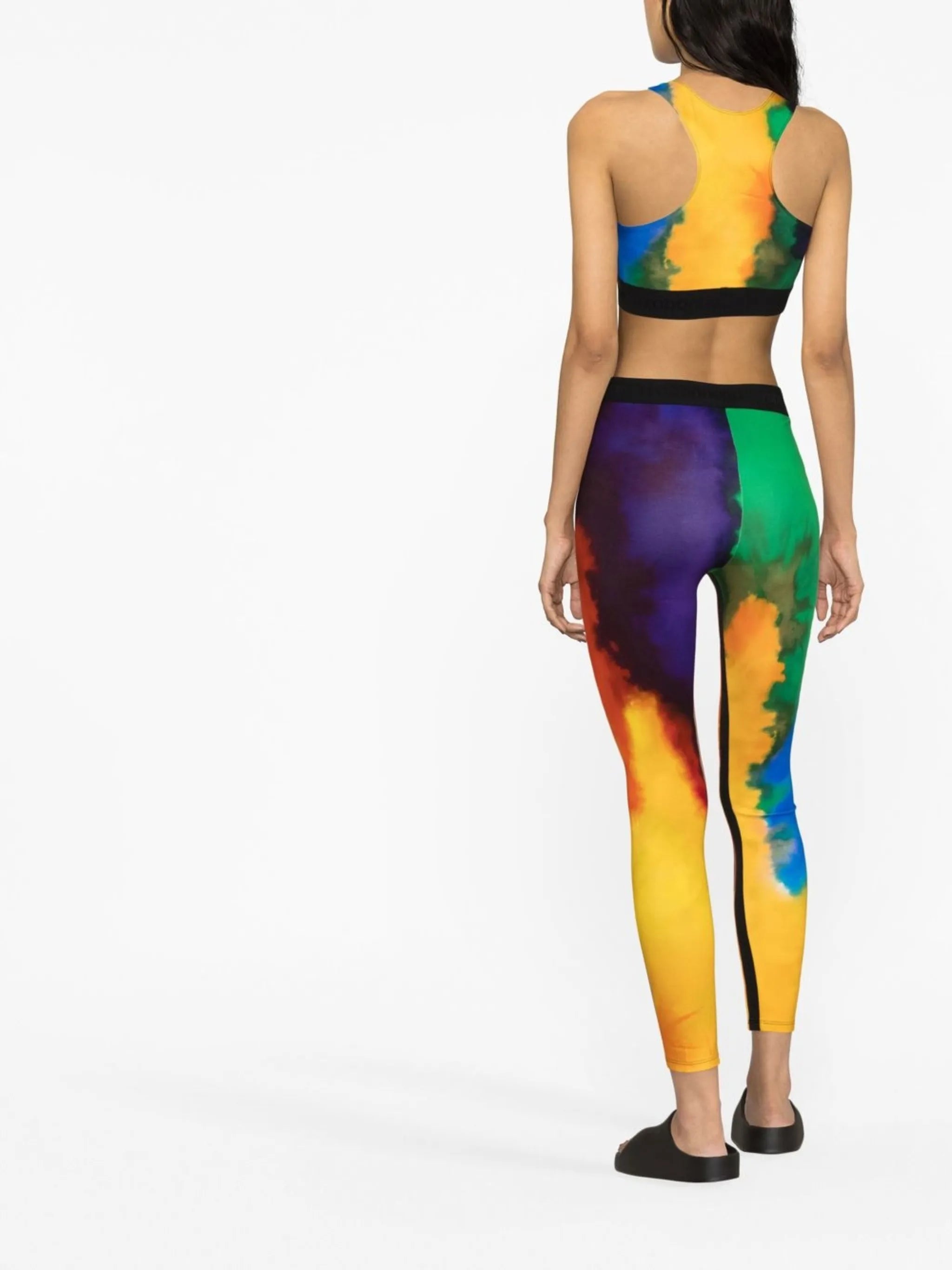 Bodyline panelled rainbow sports bra