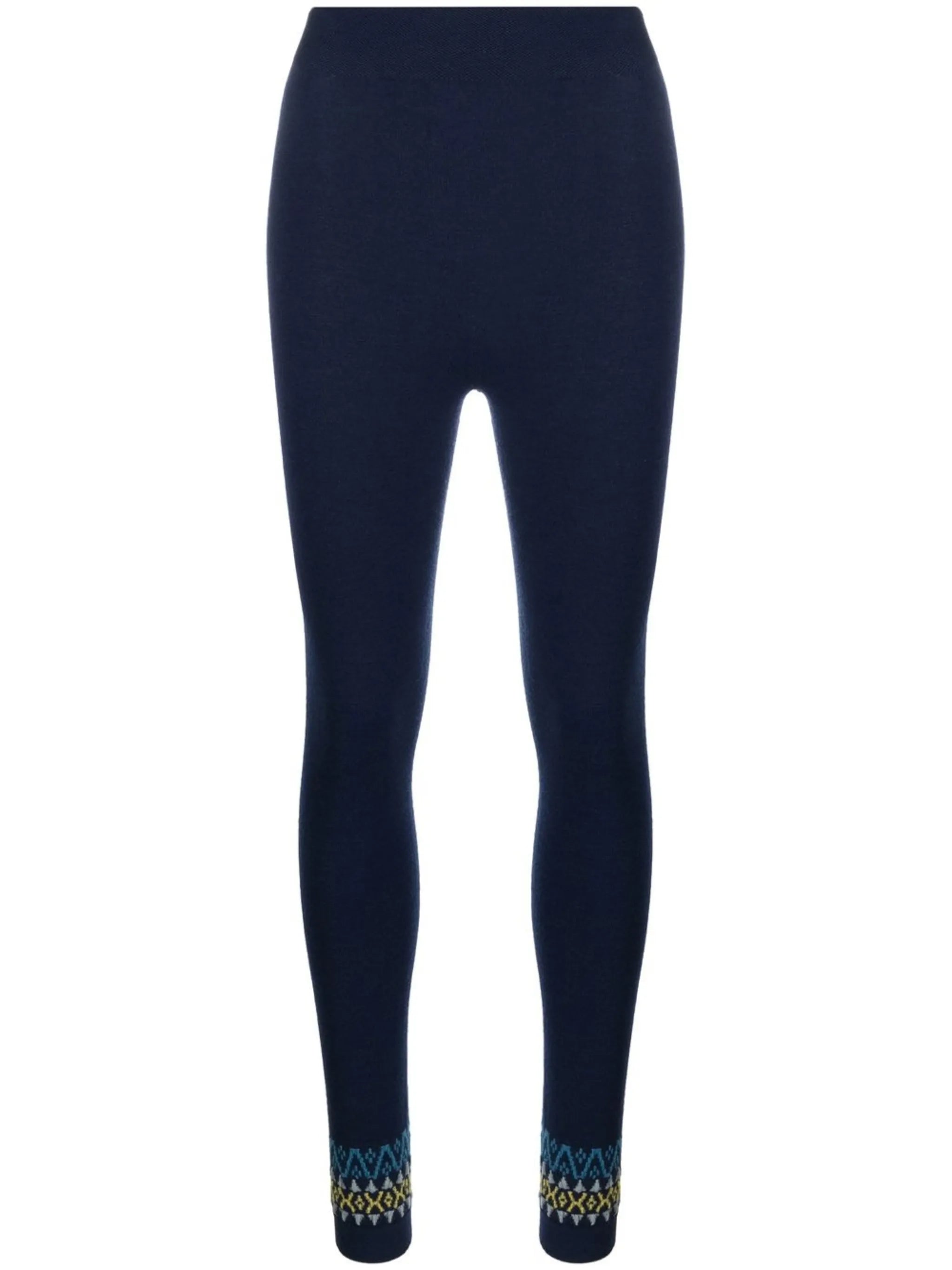 Fair Isle base layer ski leggings