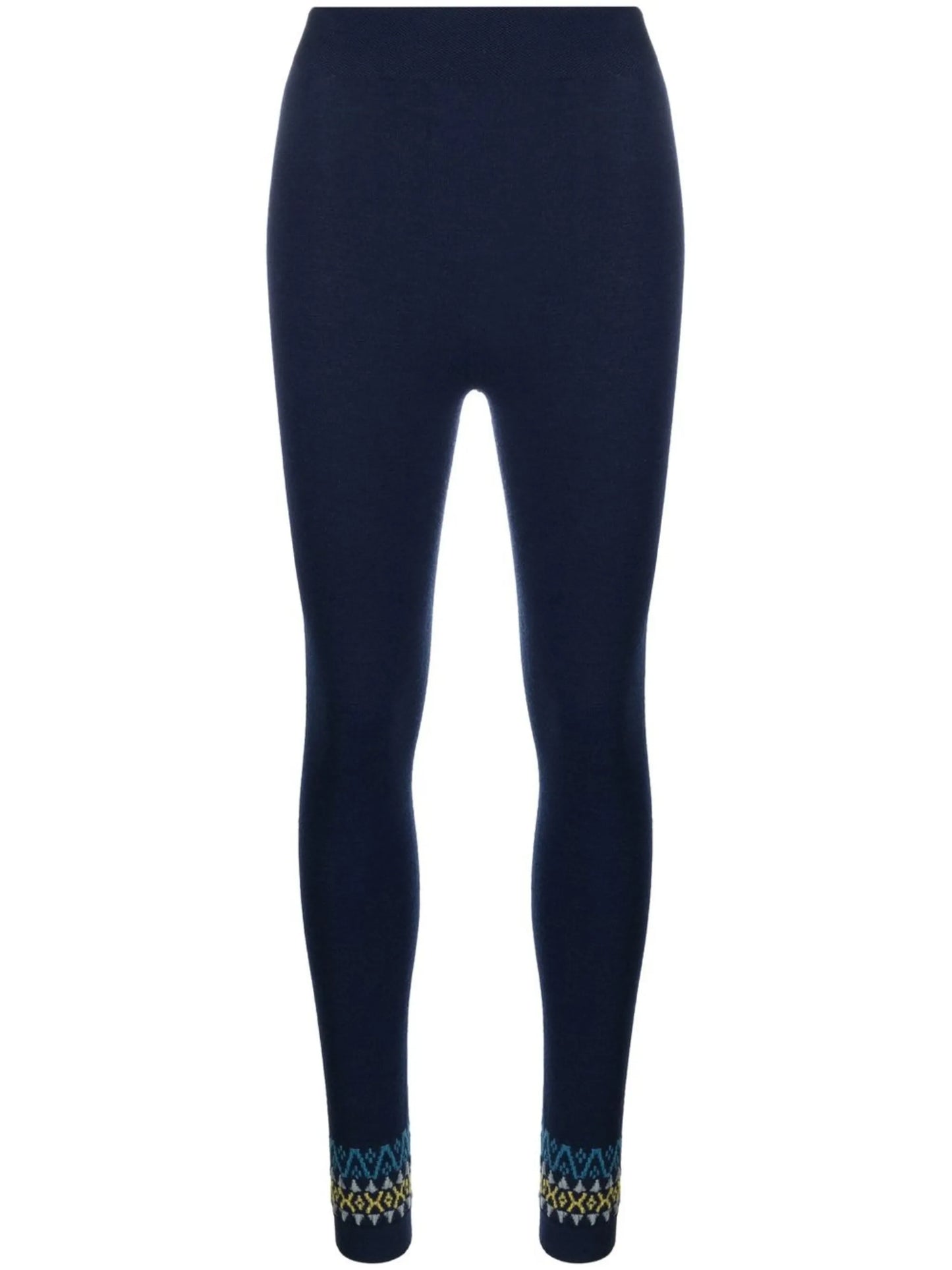 Fair Isle base layer ski leggings