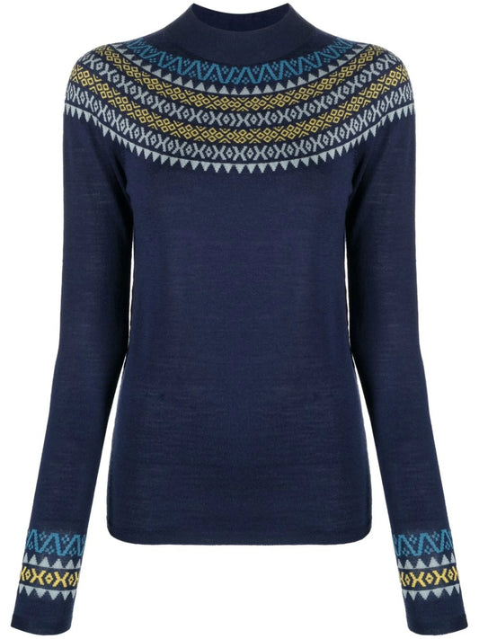Fair Isle base layer ski top
