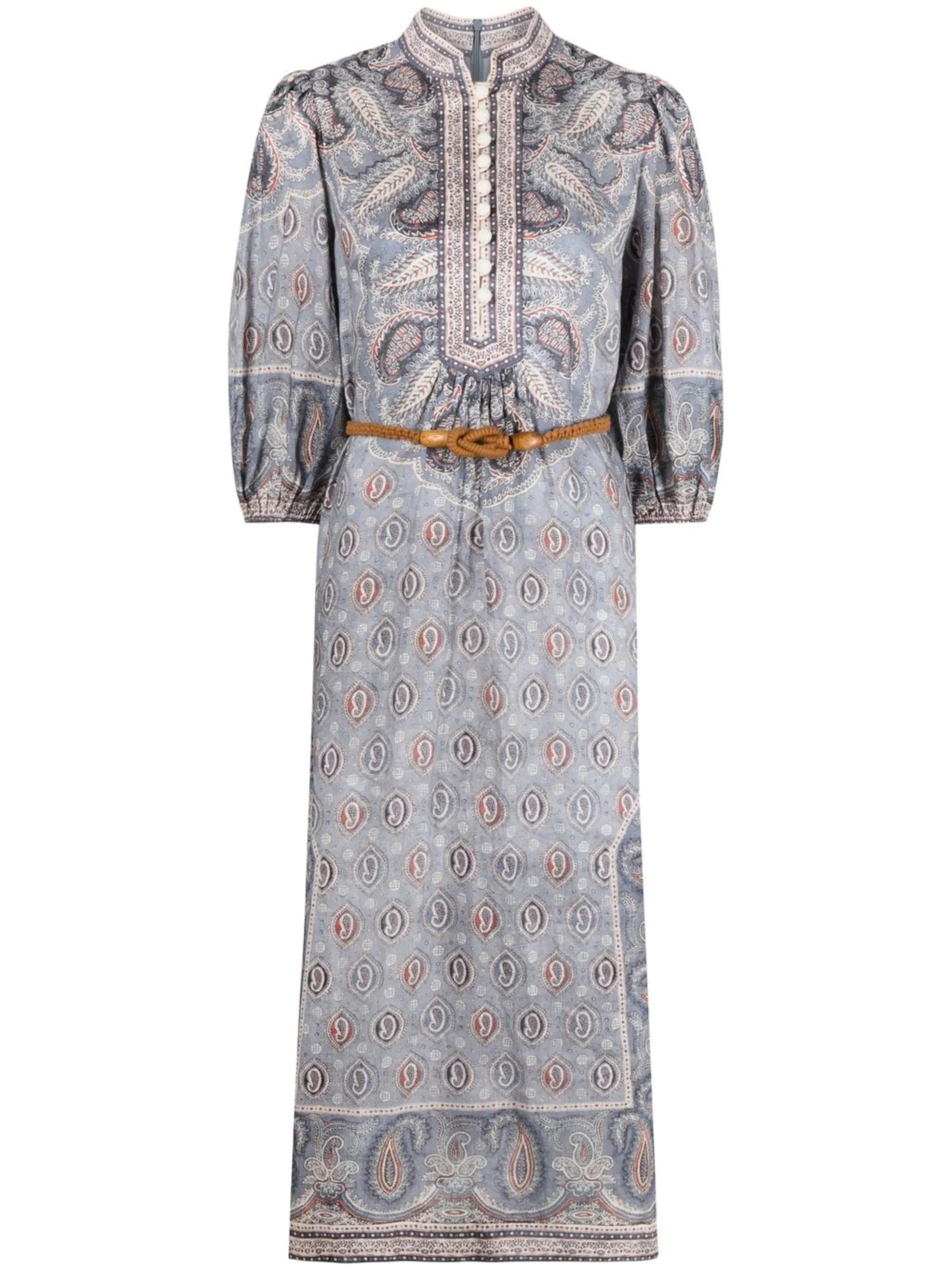Vitali paisley-print dress