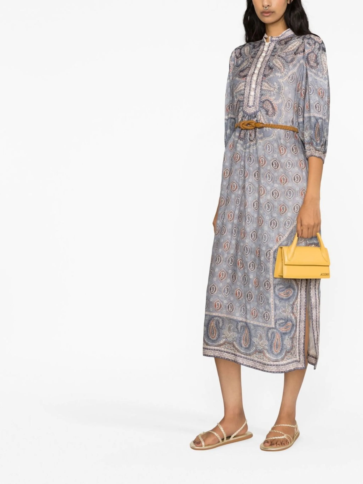 Vitali paisley-print dress