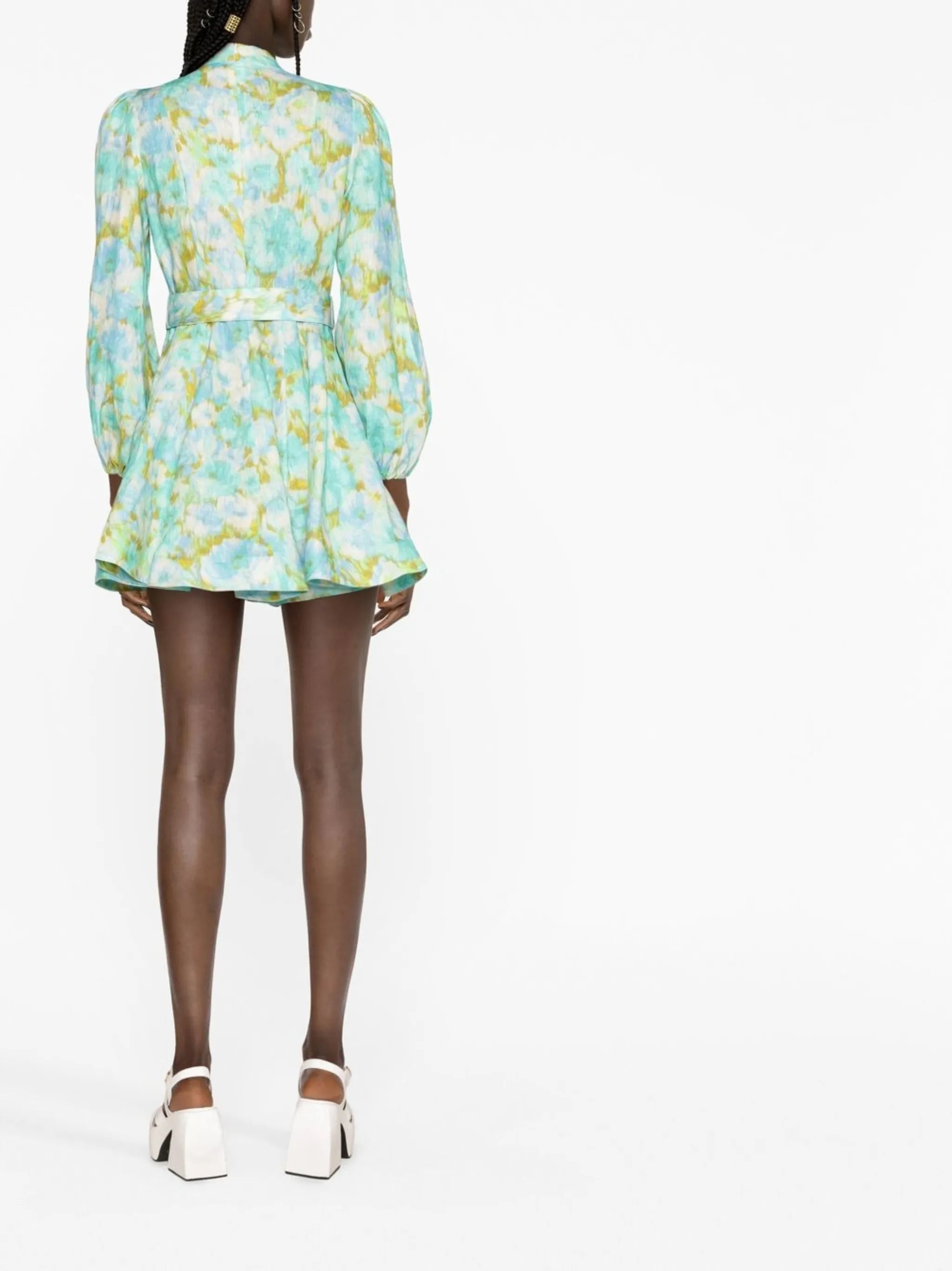 high tide buttoned minidress