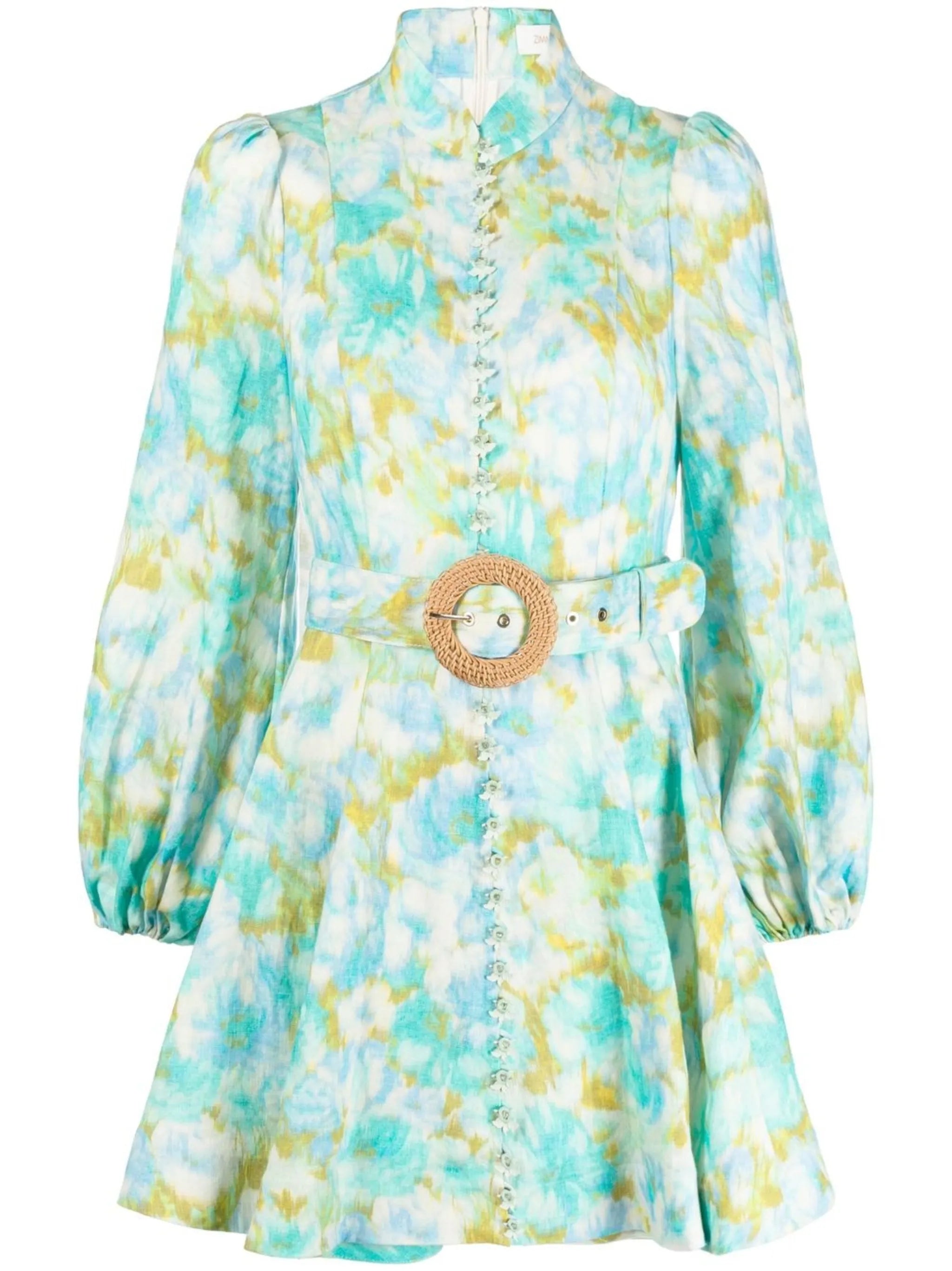 high tide buttoned minidress