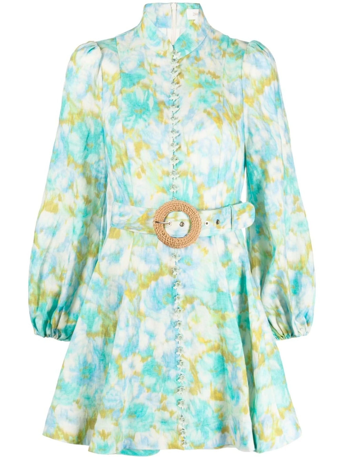 high tide buttoned minidress