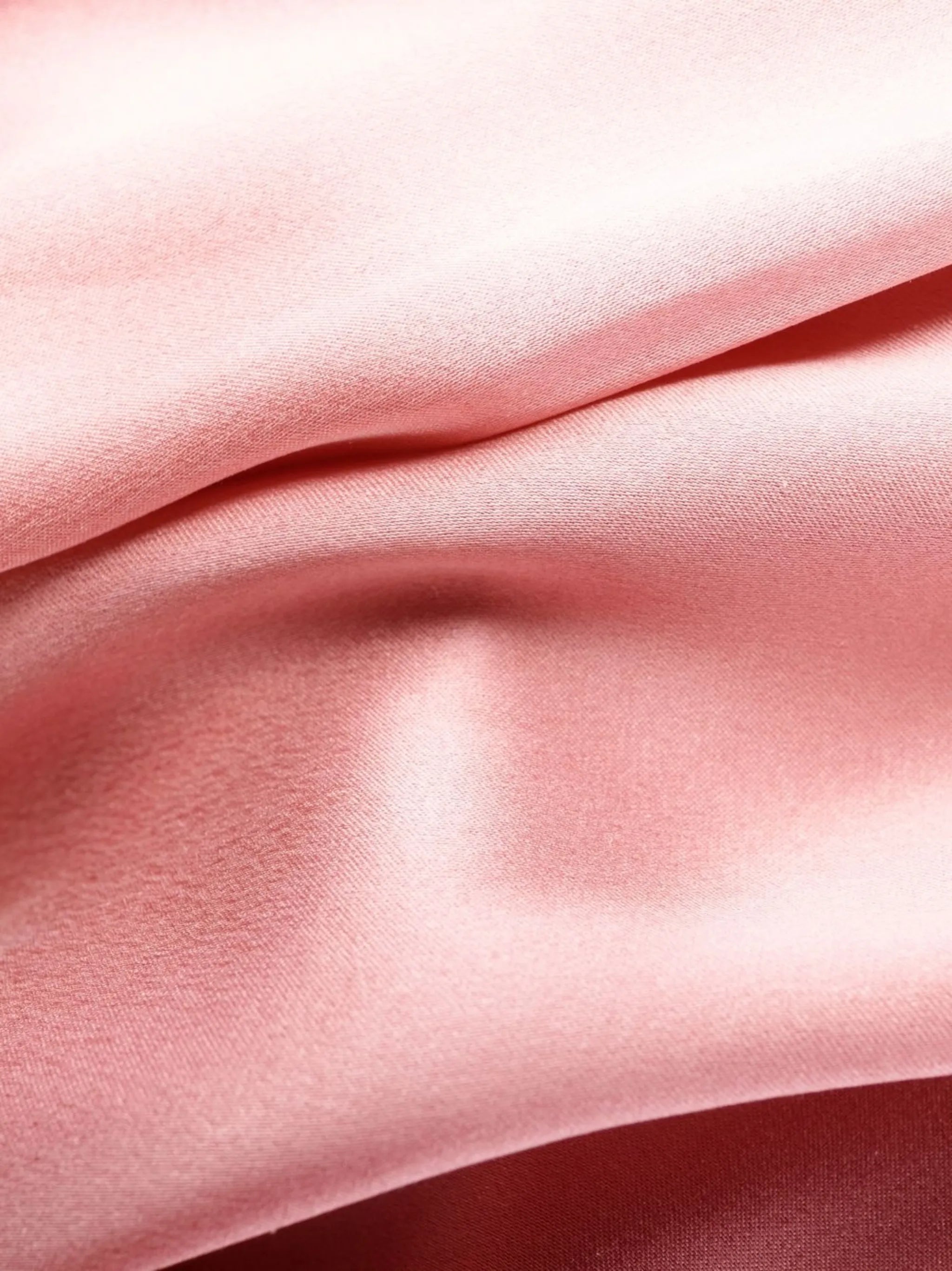 ruffle-trim silk dress