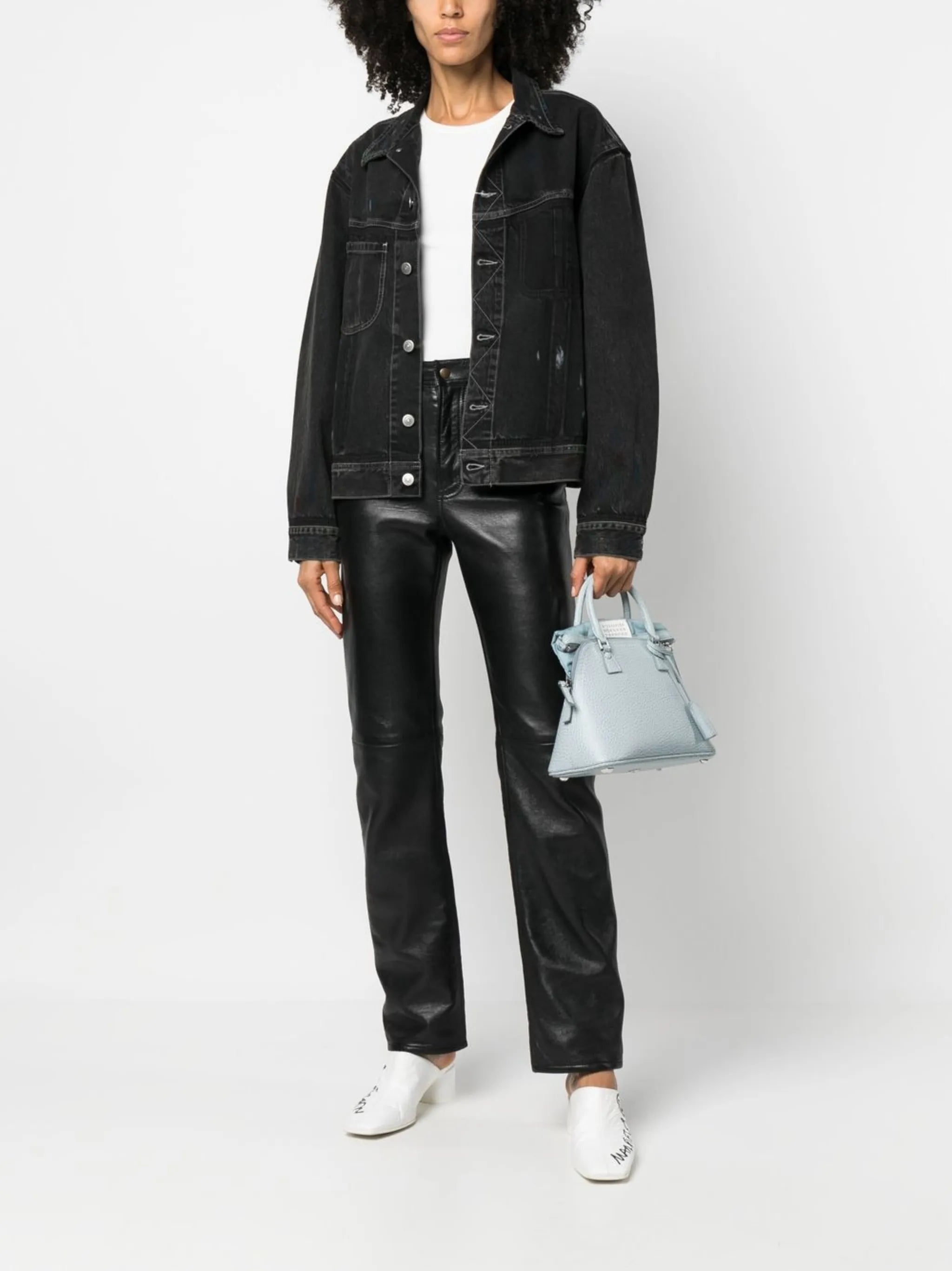 Paint denim jacket