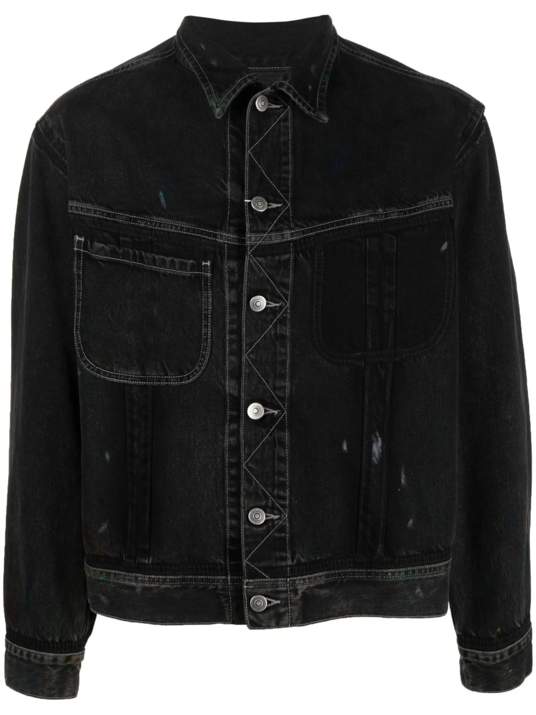 Paint denim jacket