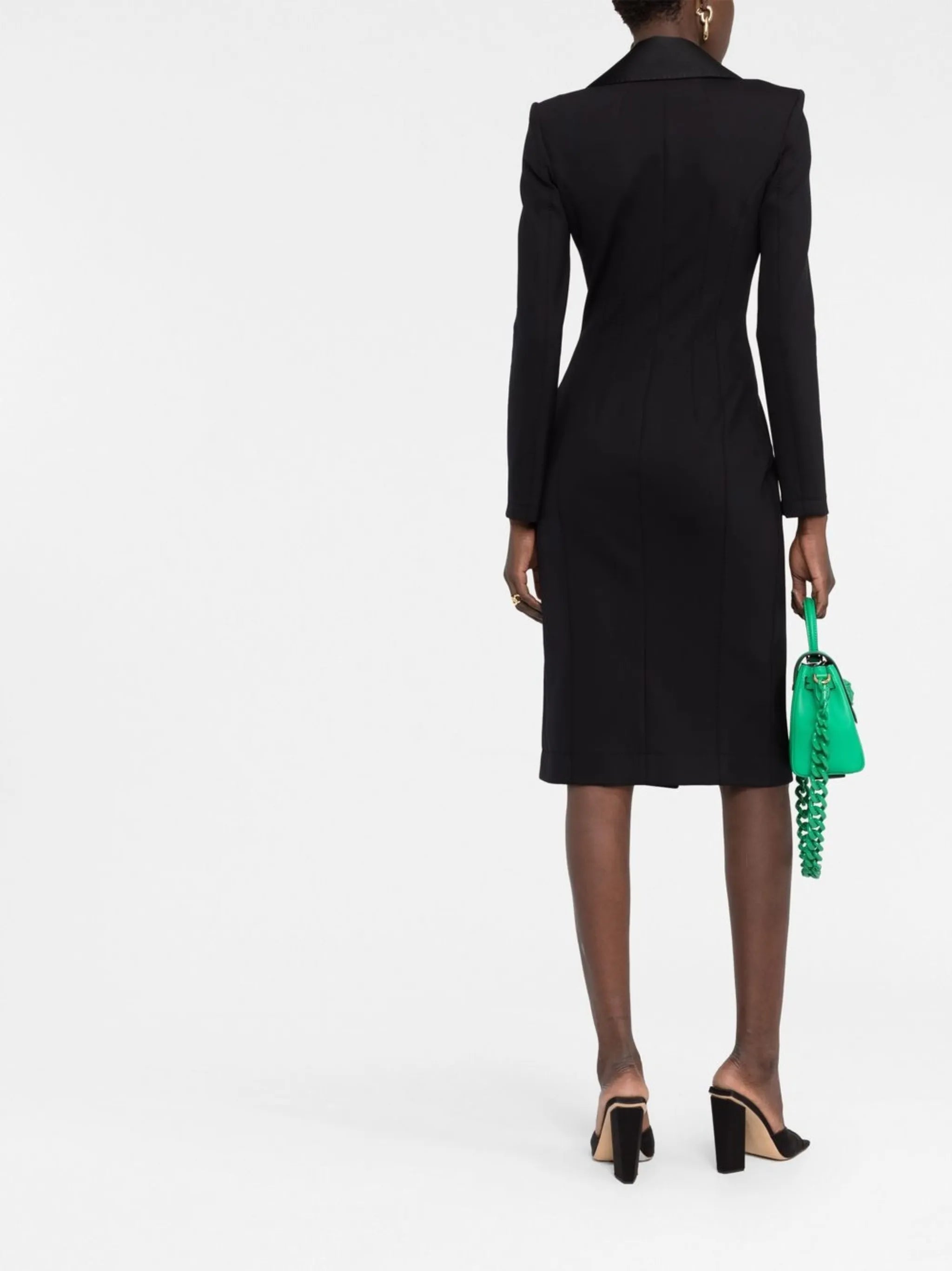 tailored long-sleeve dress