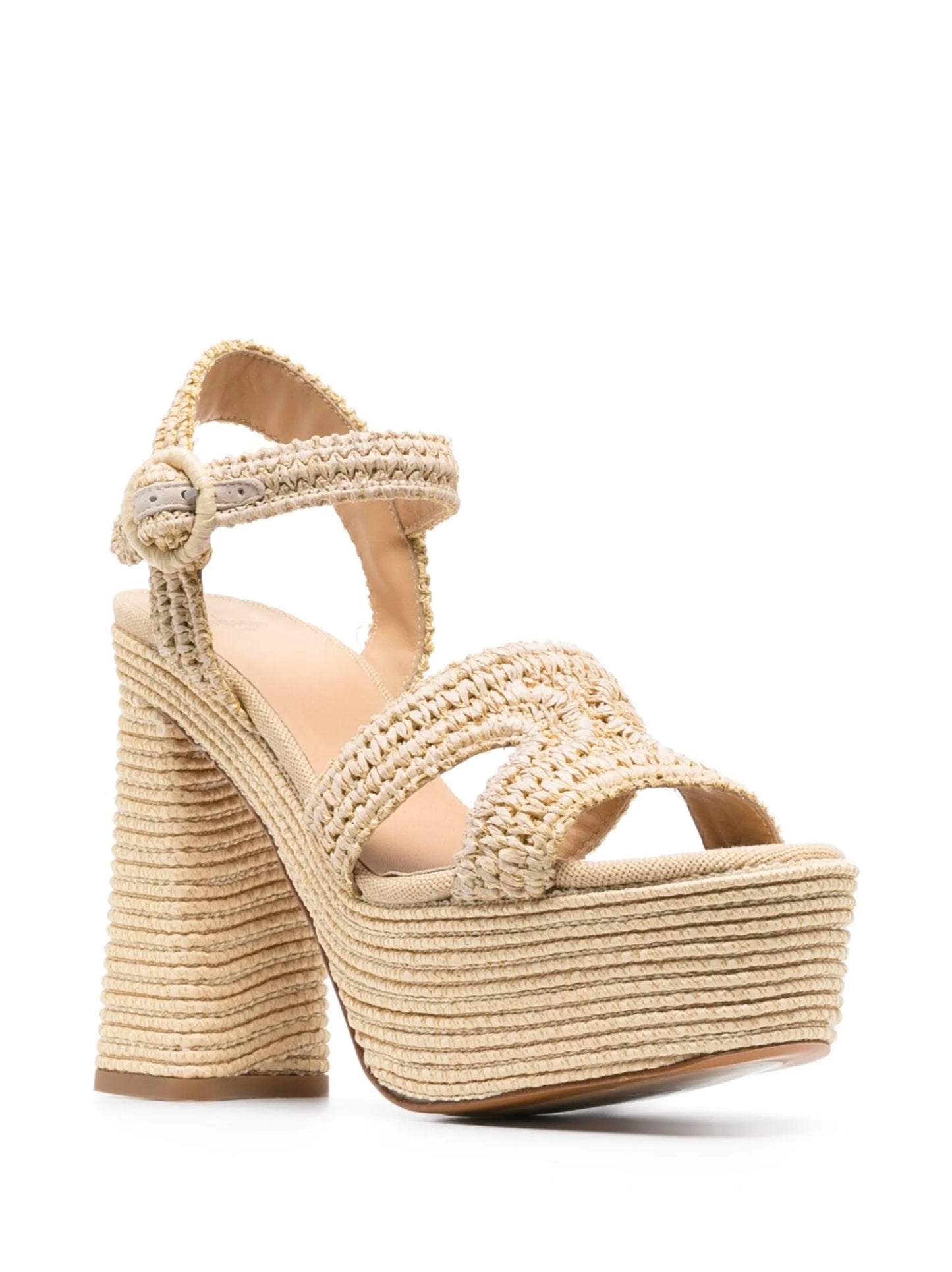 Adriana platform raffia sandals