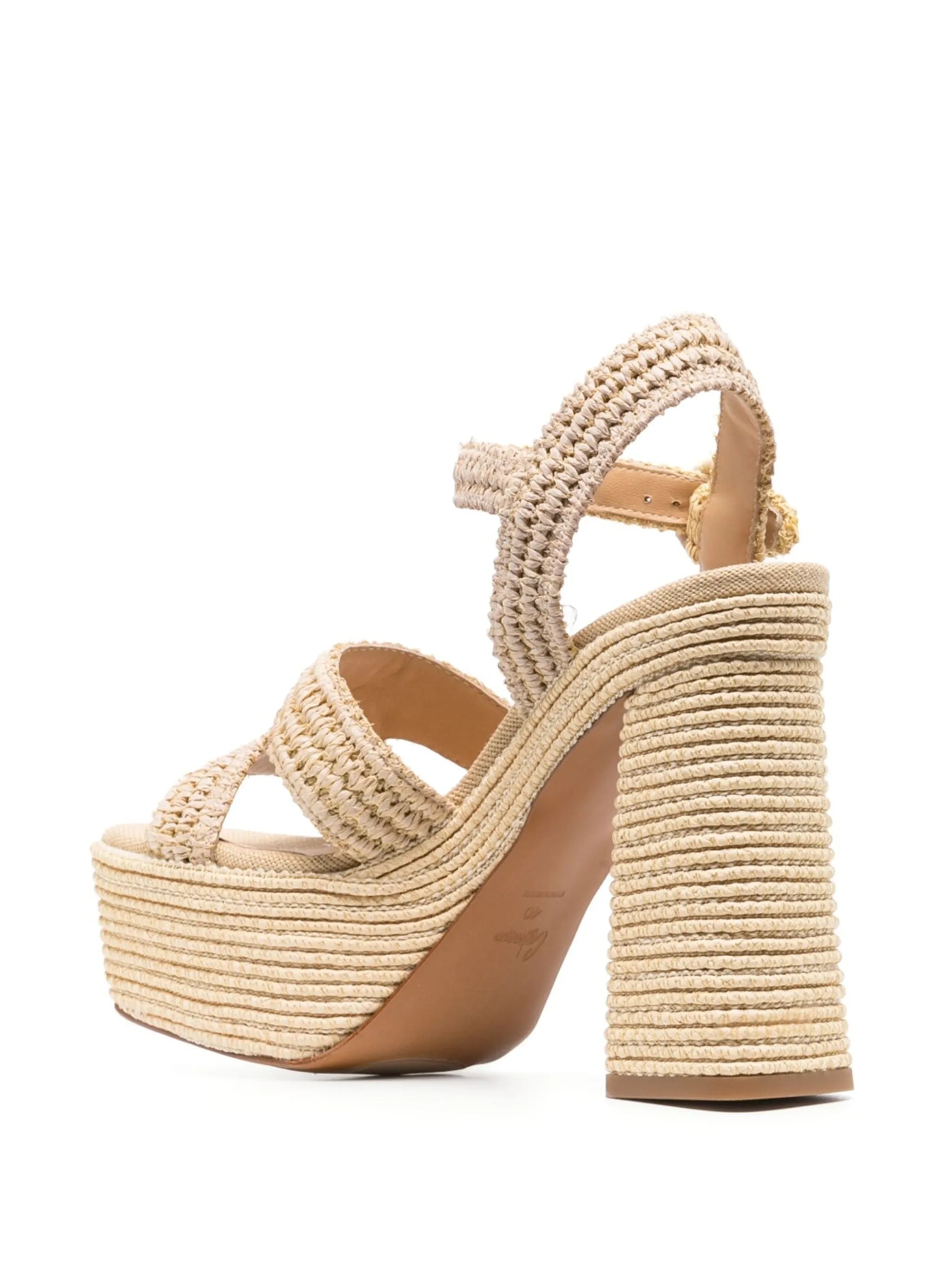 Adriana platform raffia sandals