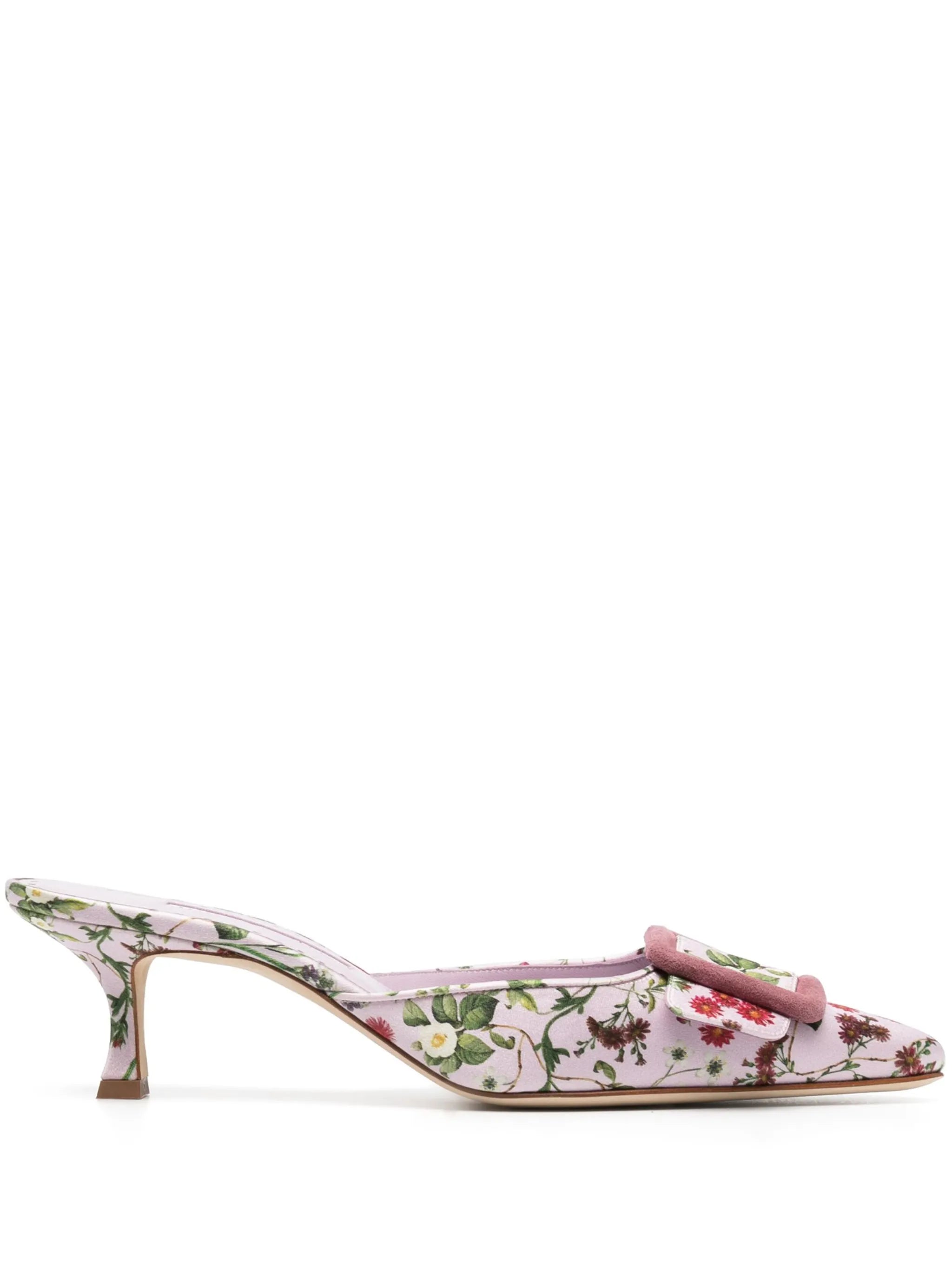 Maysale 50mm pointed-toe mules