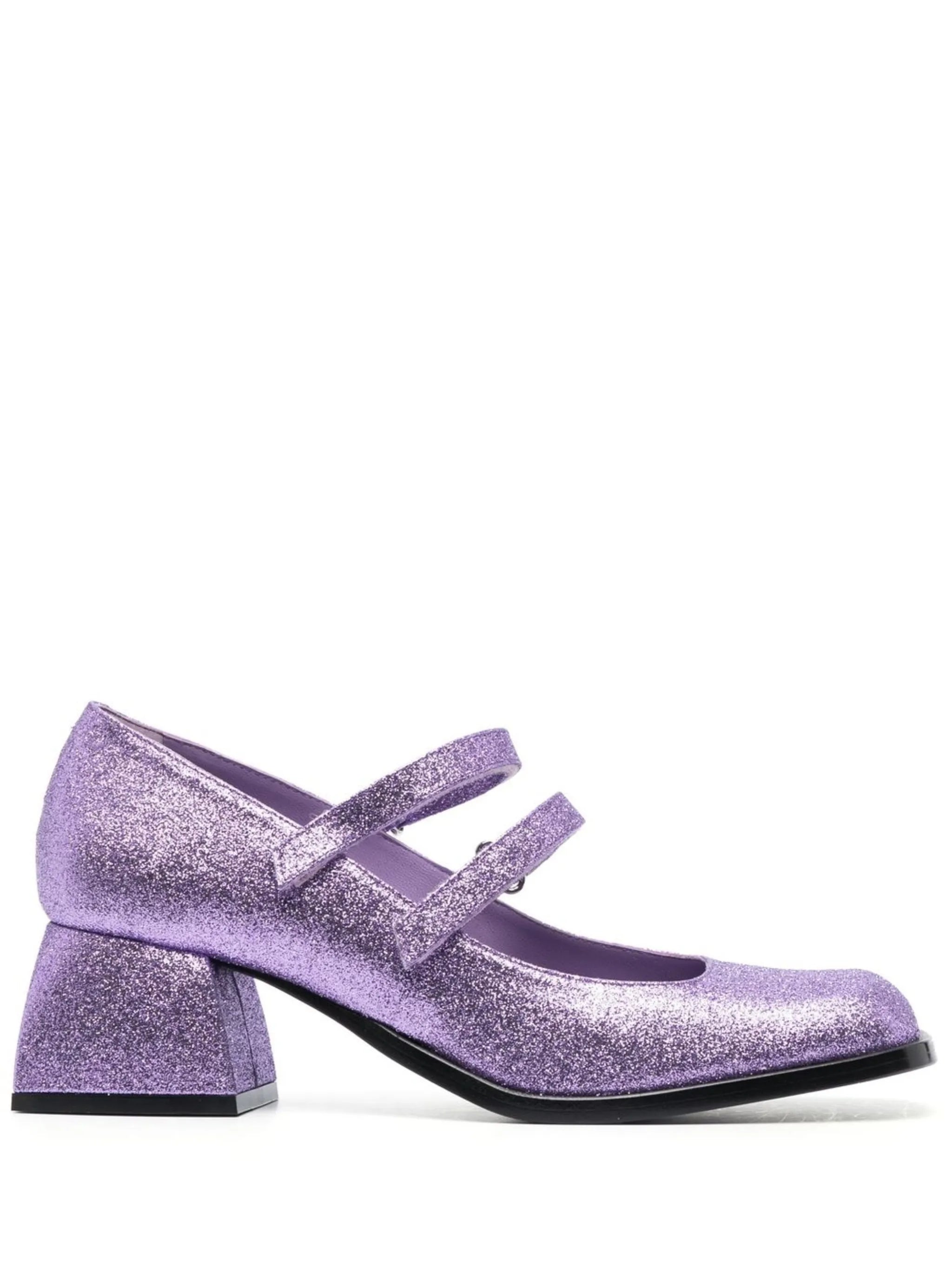 Bacara 55mm glitter mary-jane shoes