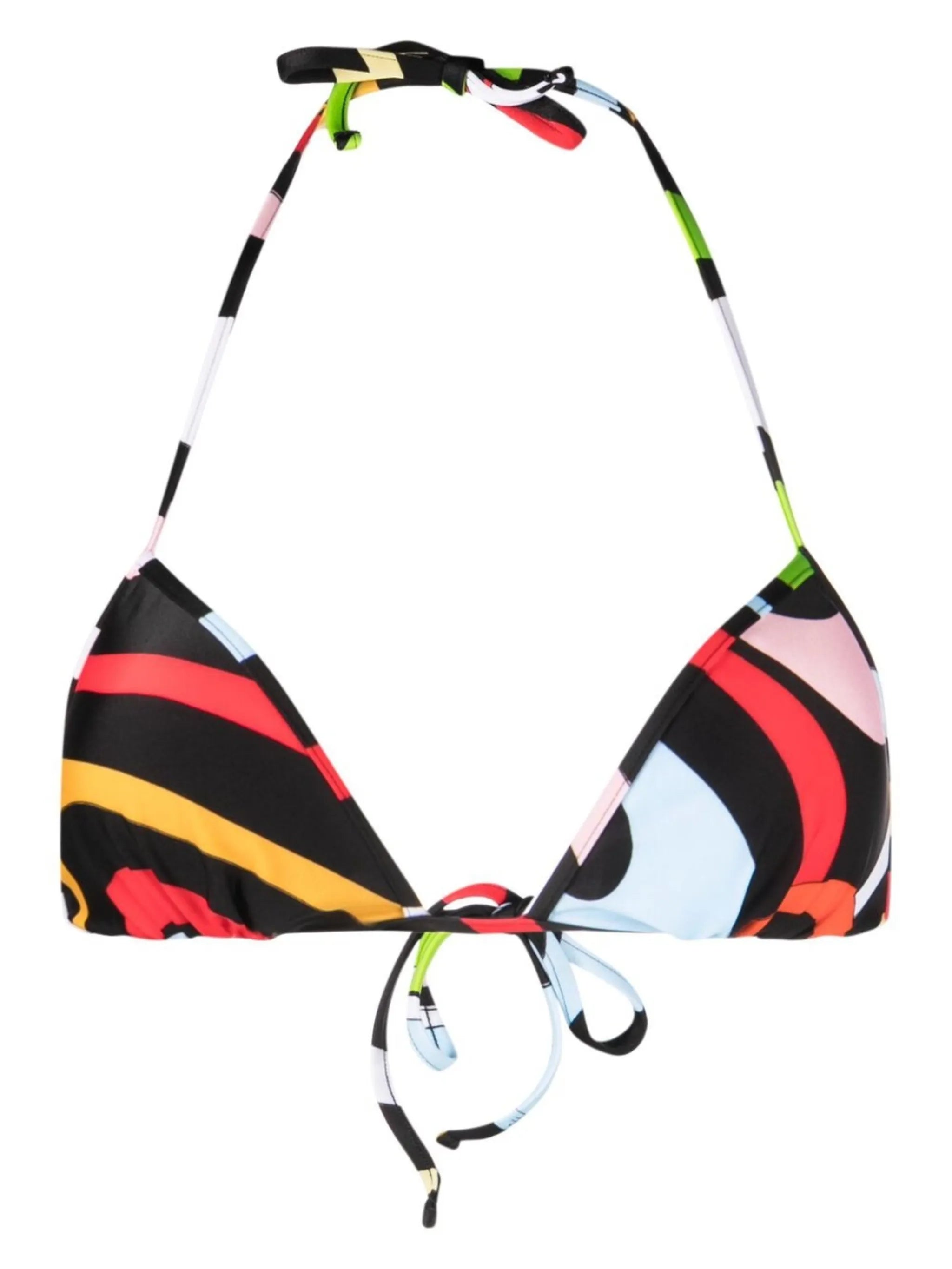 Marmo-print bikini top