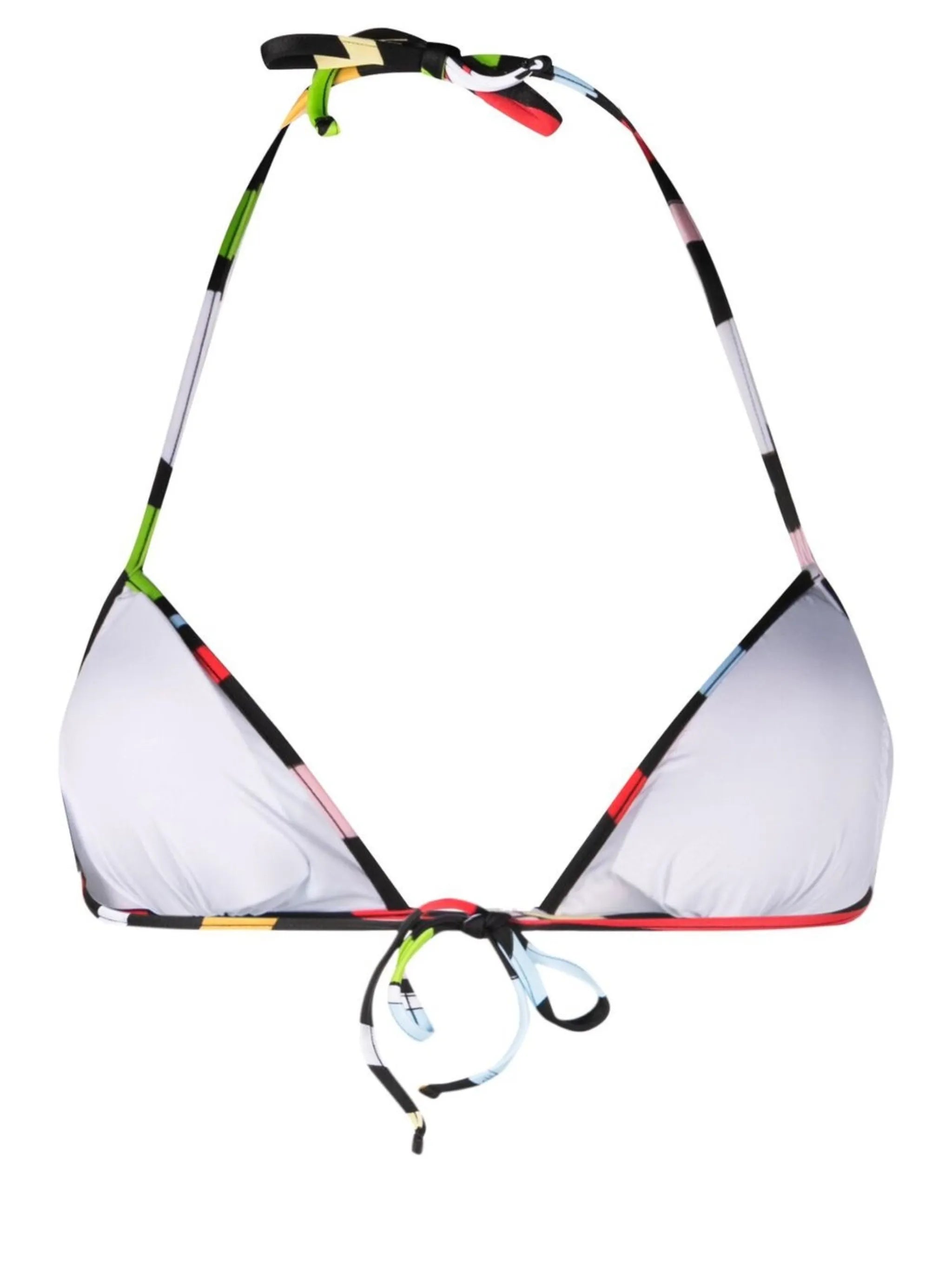 Marmo-print bikini top