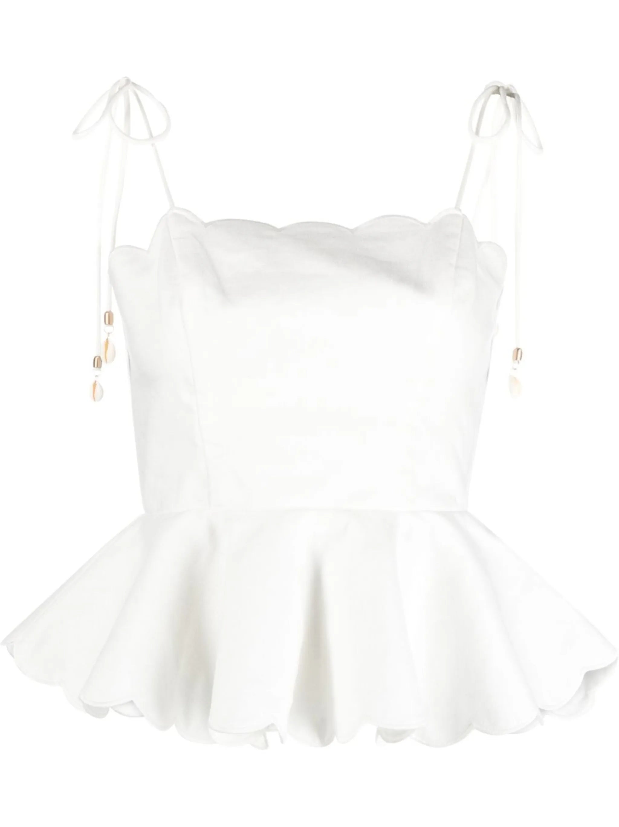 Tiggy scalloped vest top