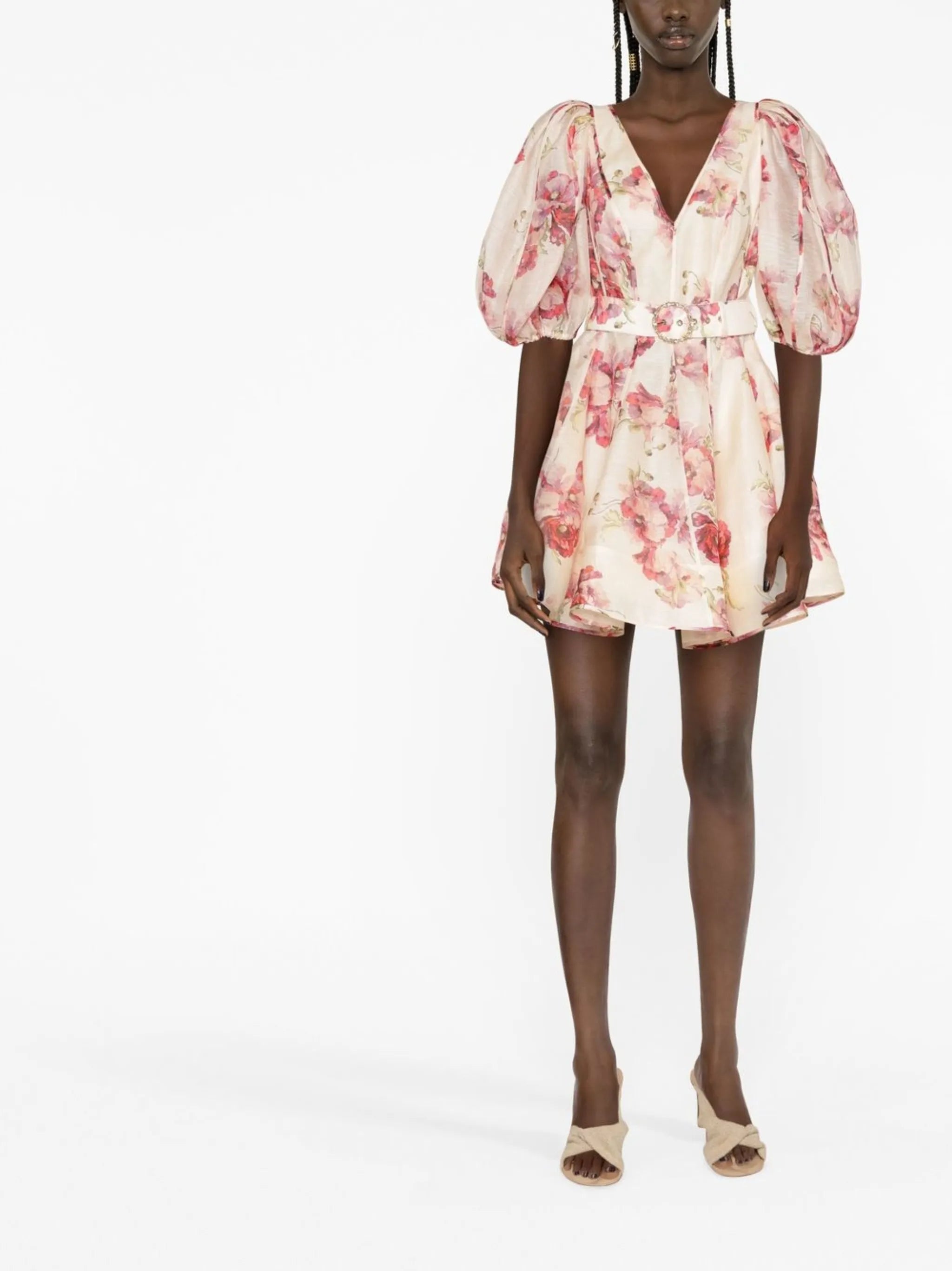 floral-print minidress