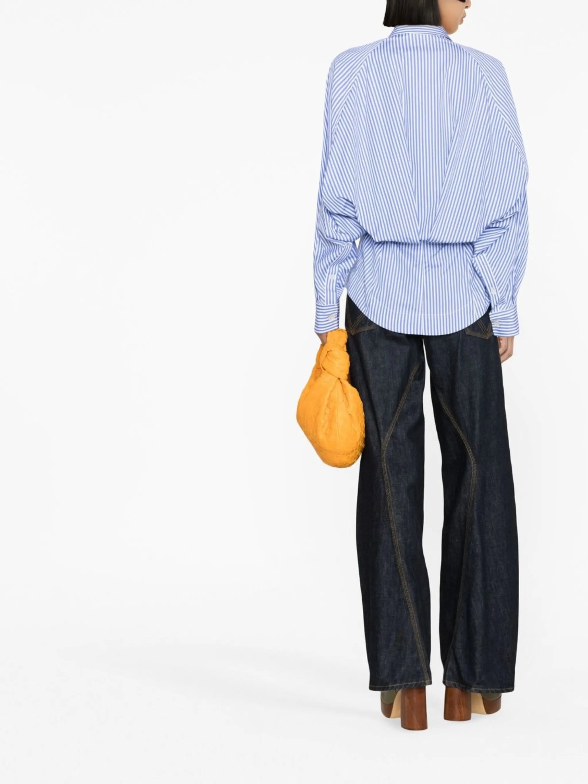 striped cotton poplin shirt