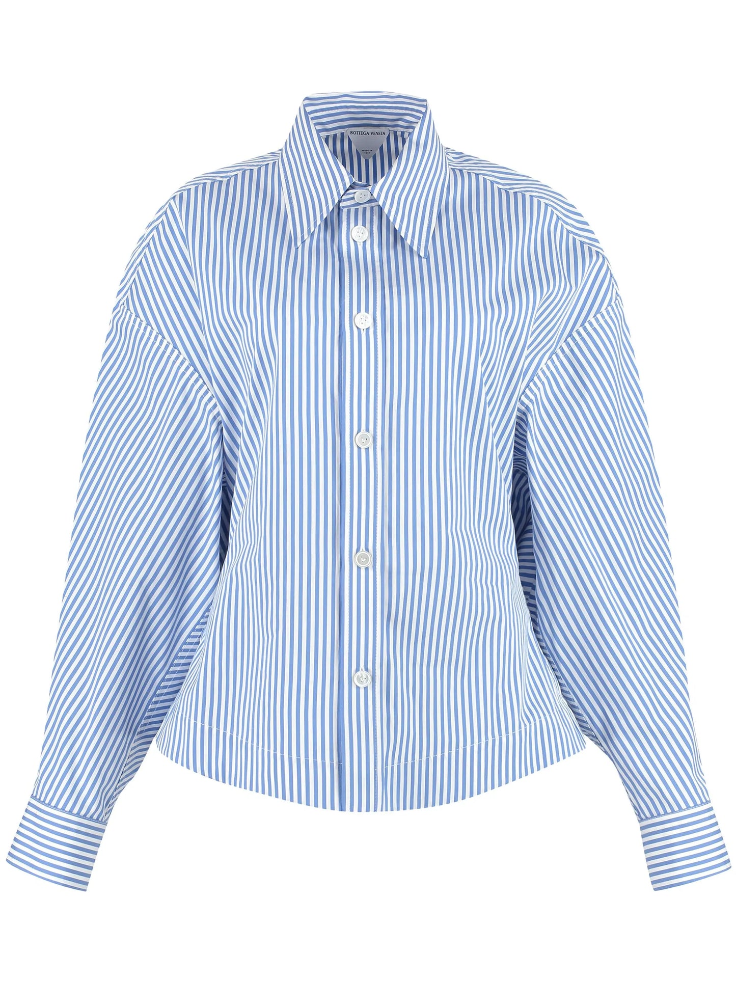 striped cotton poplin shirt