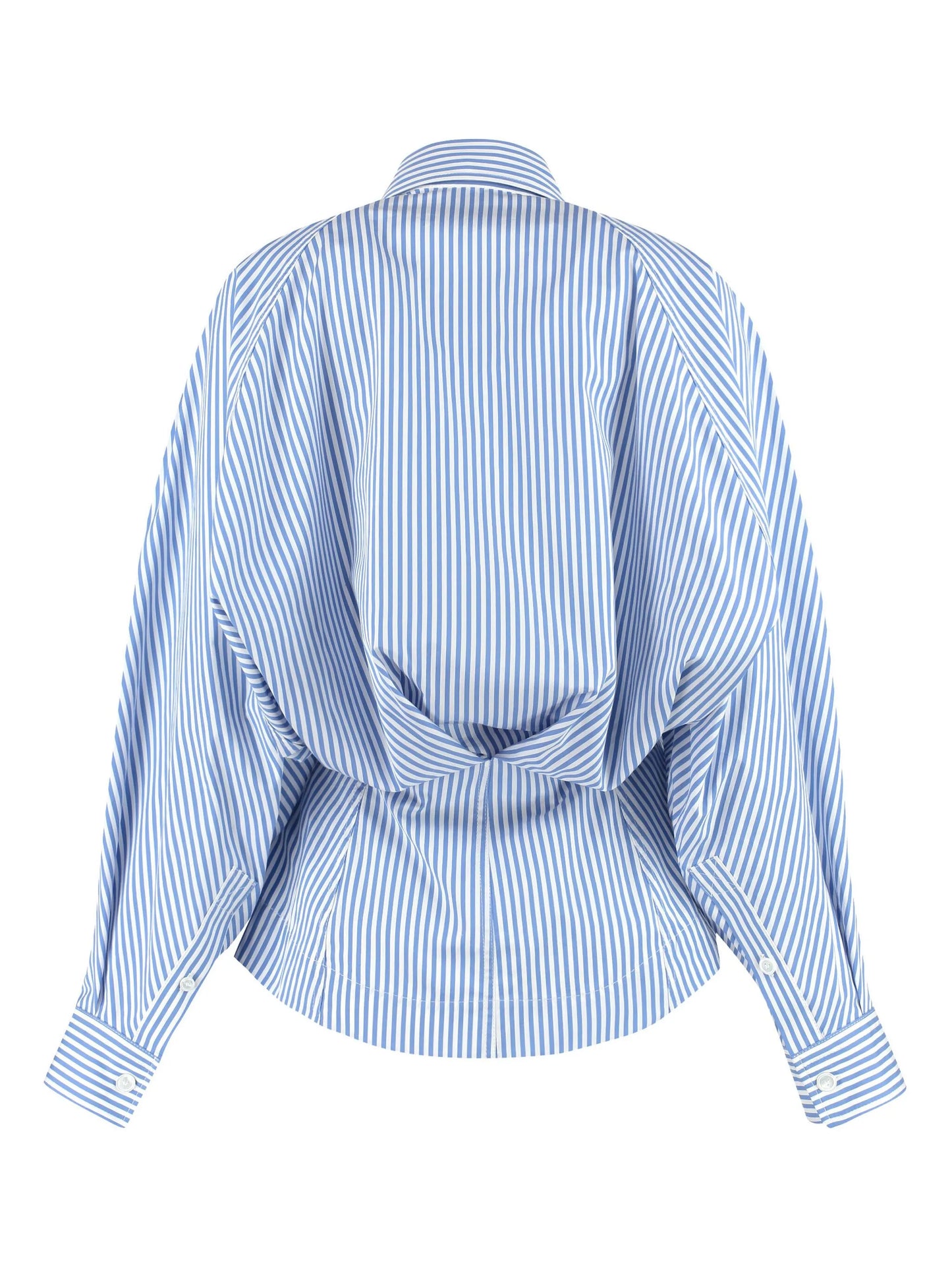 striped cotton poplin shirt