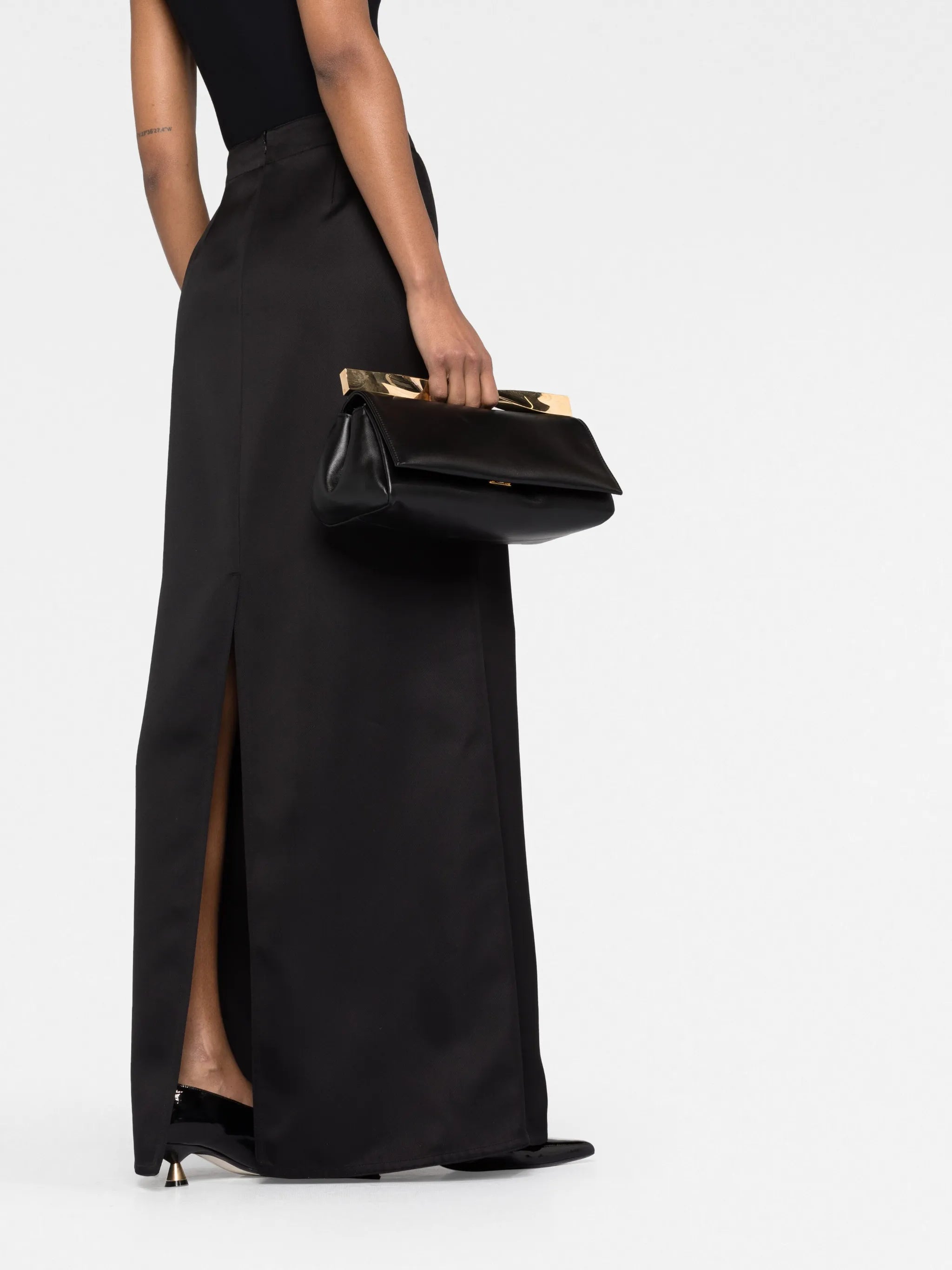 twill maxi skirt