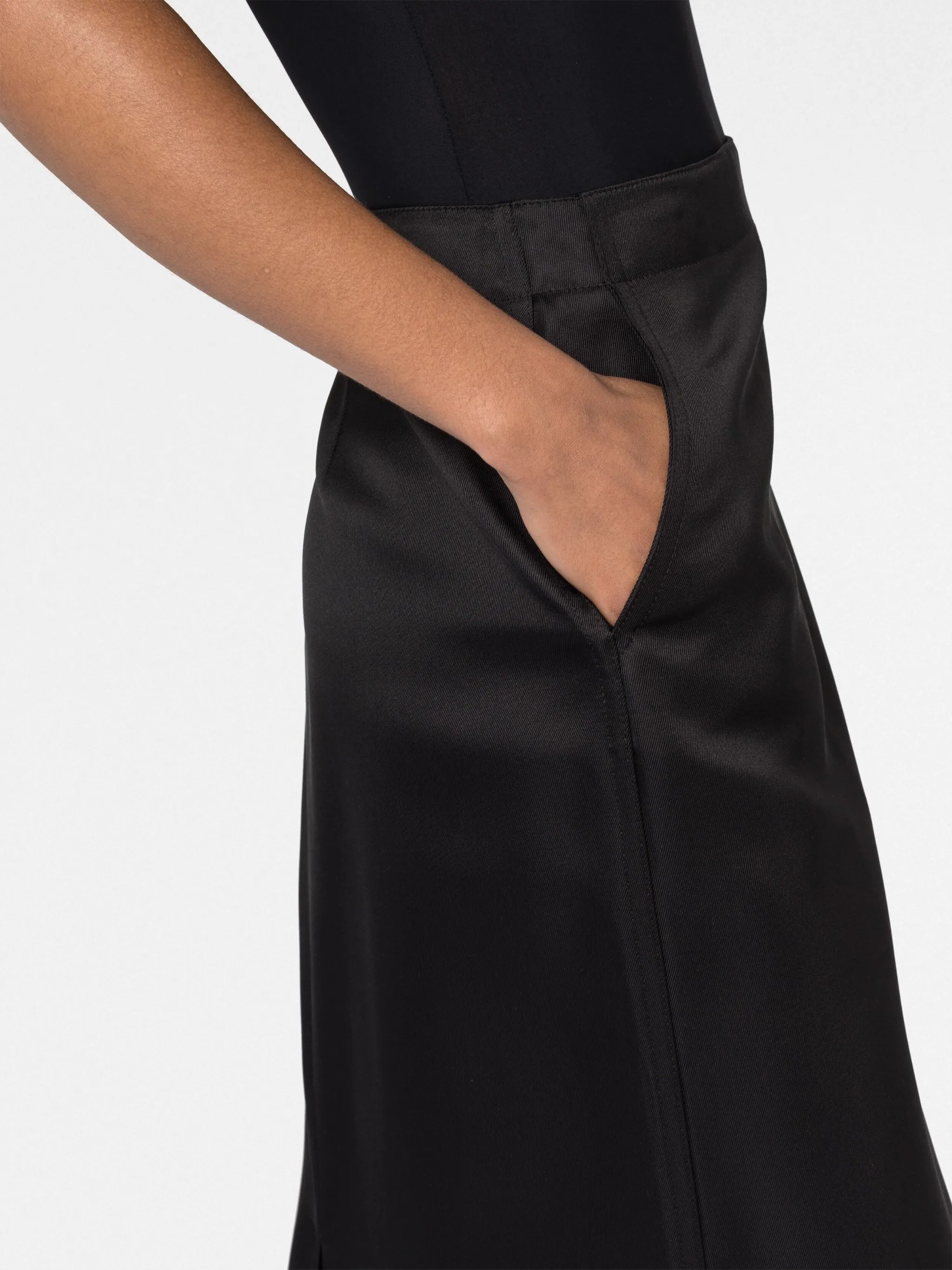 twill maxi skirt