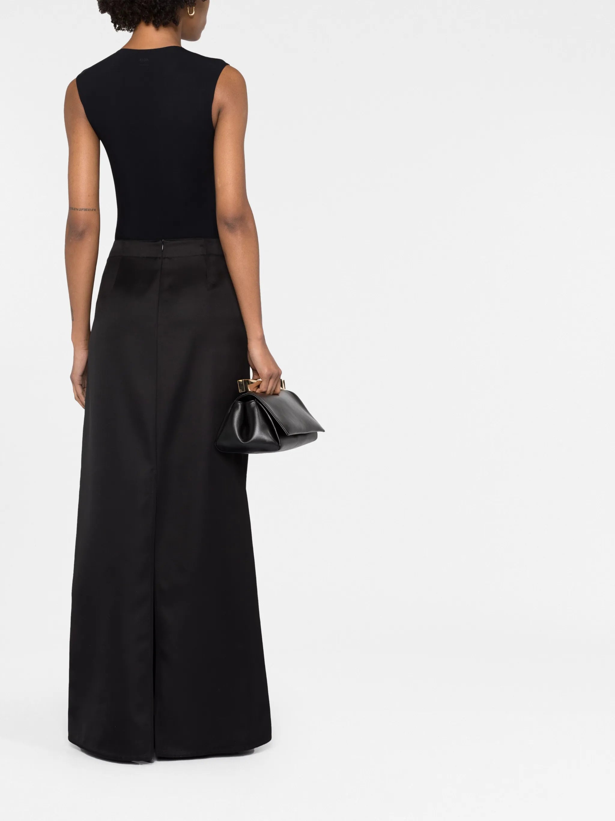 twill maxi skirt