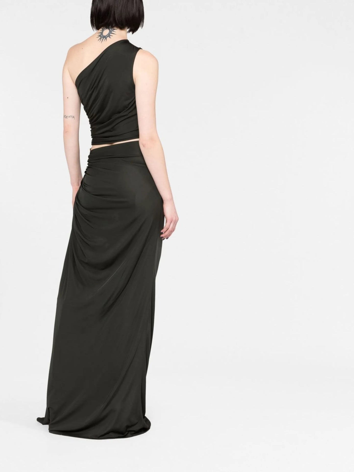 one-shoulder cut-out maxi dress