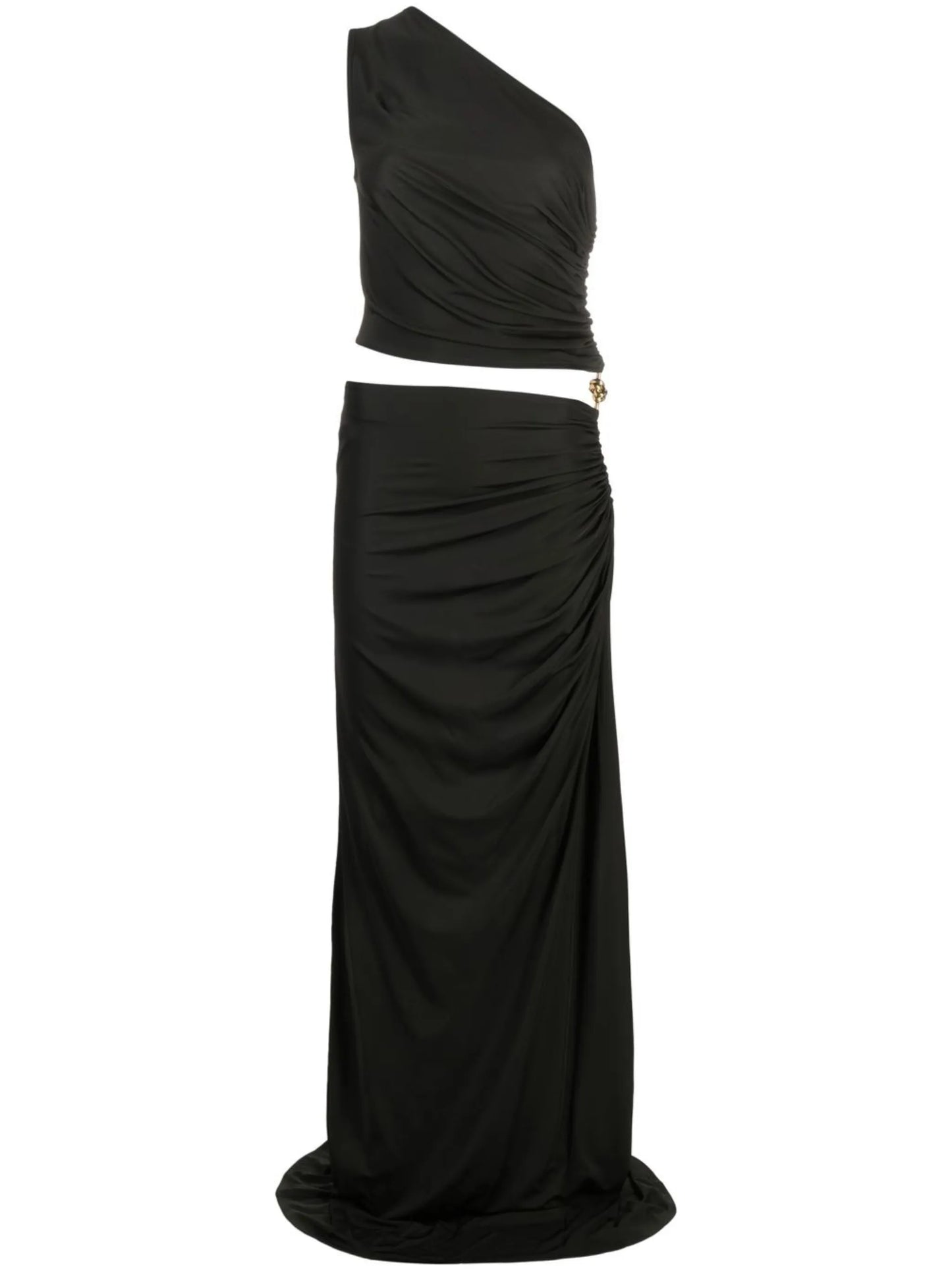one-shoulder cut-out maxi dress