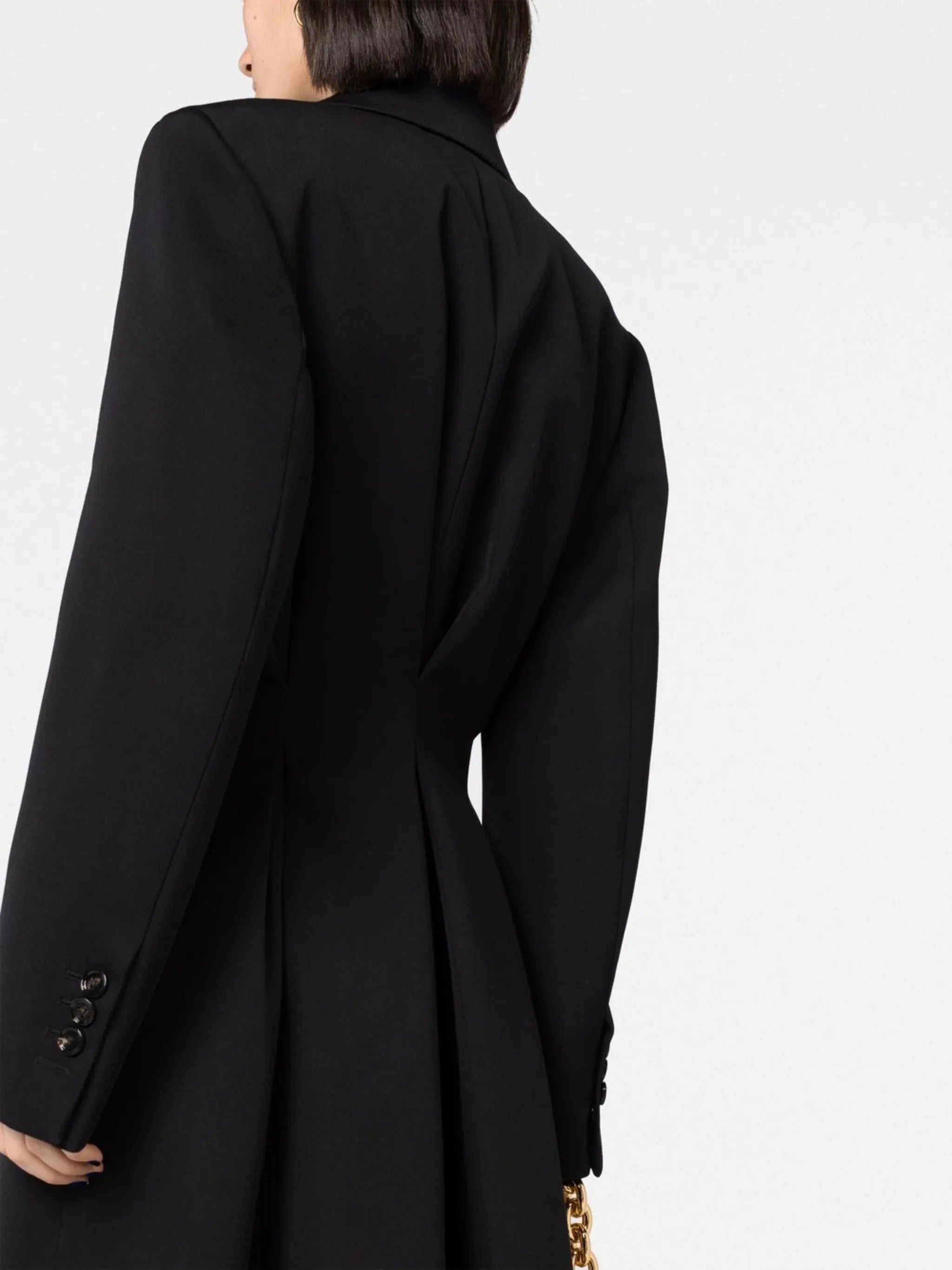 double-breasted wool coat