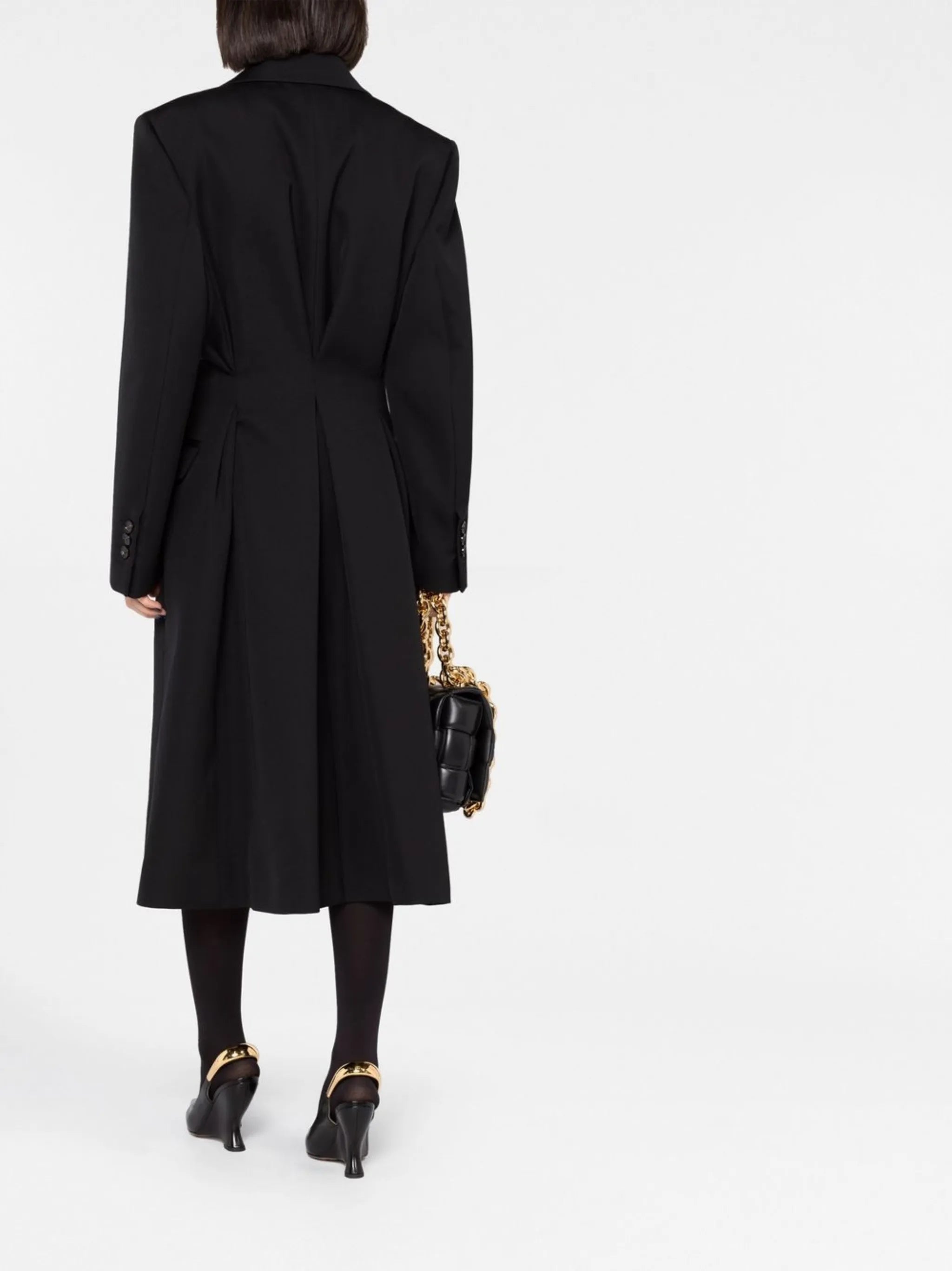 double-breasted wool coat