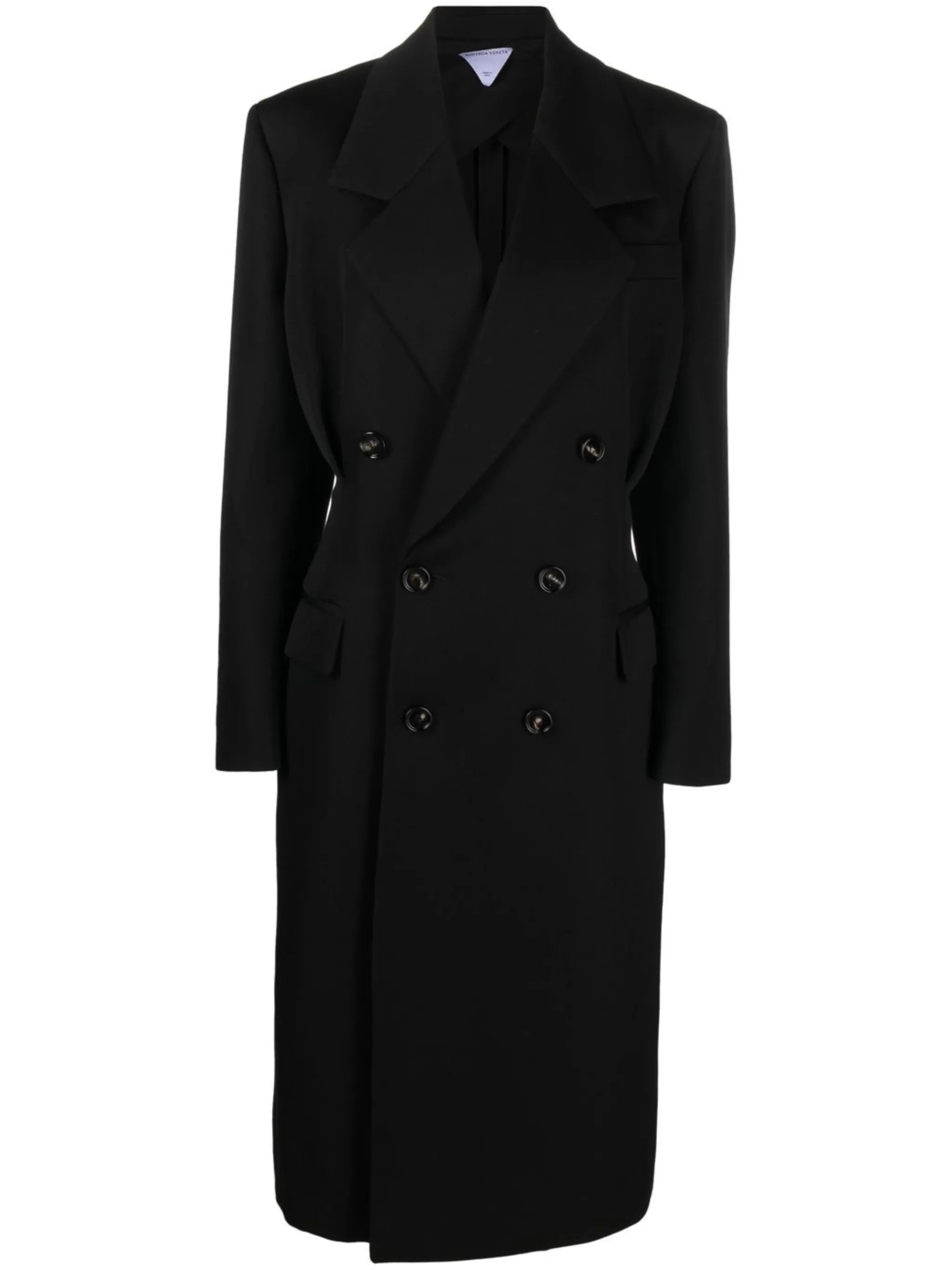 double-breasted wool coat