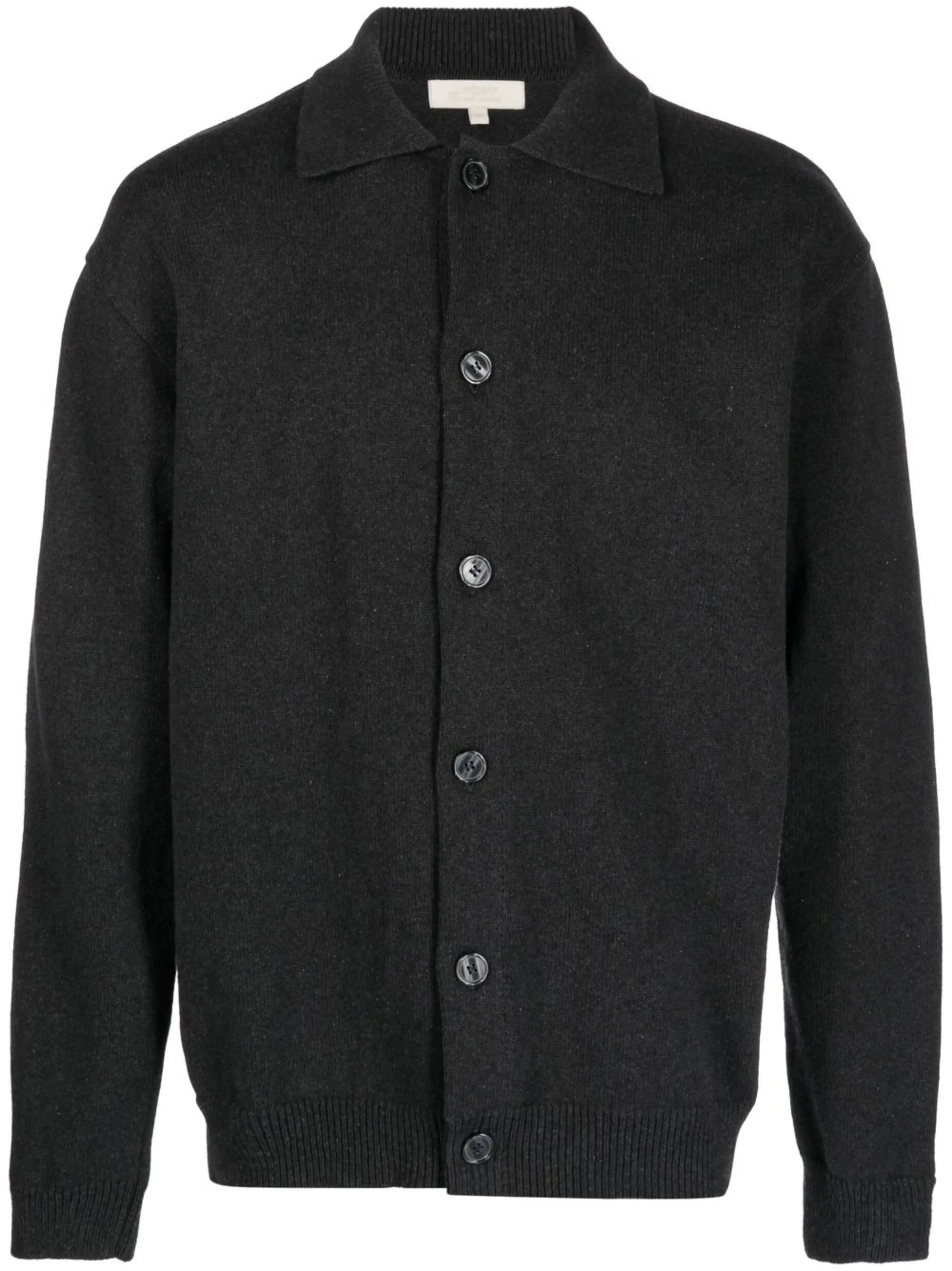 long-sleeved polo cardigan