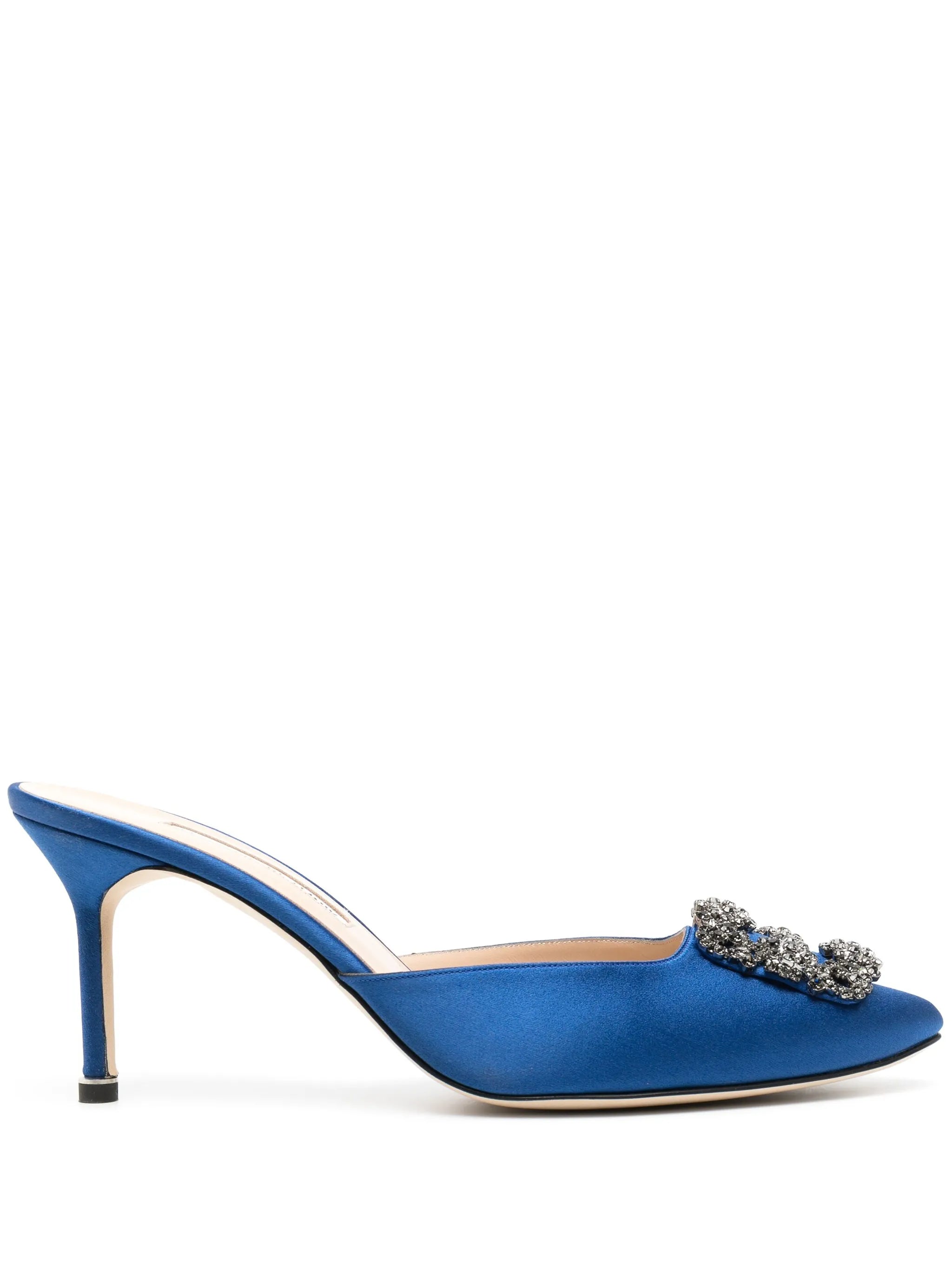 Hangisimu jewel-buckle 90mm mules