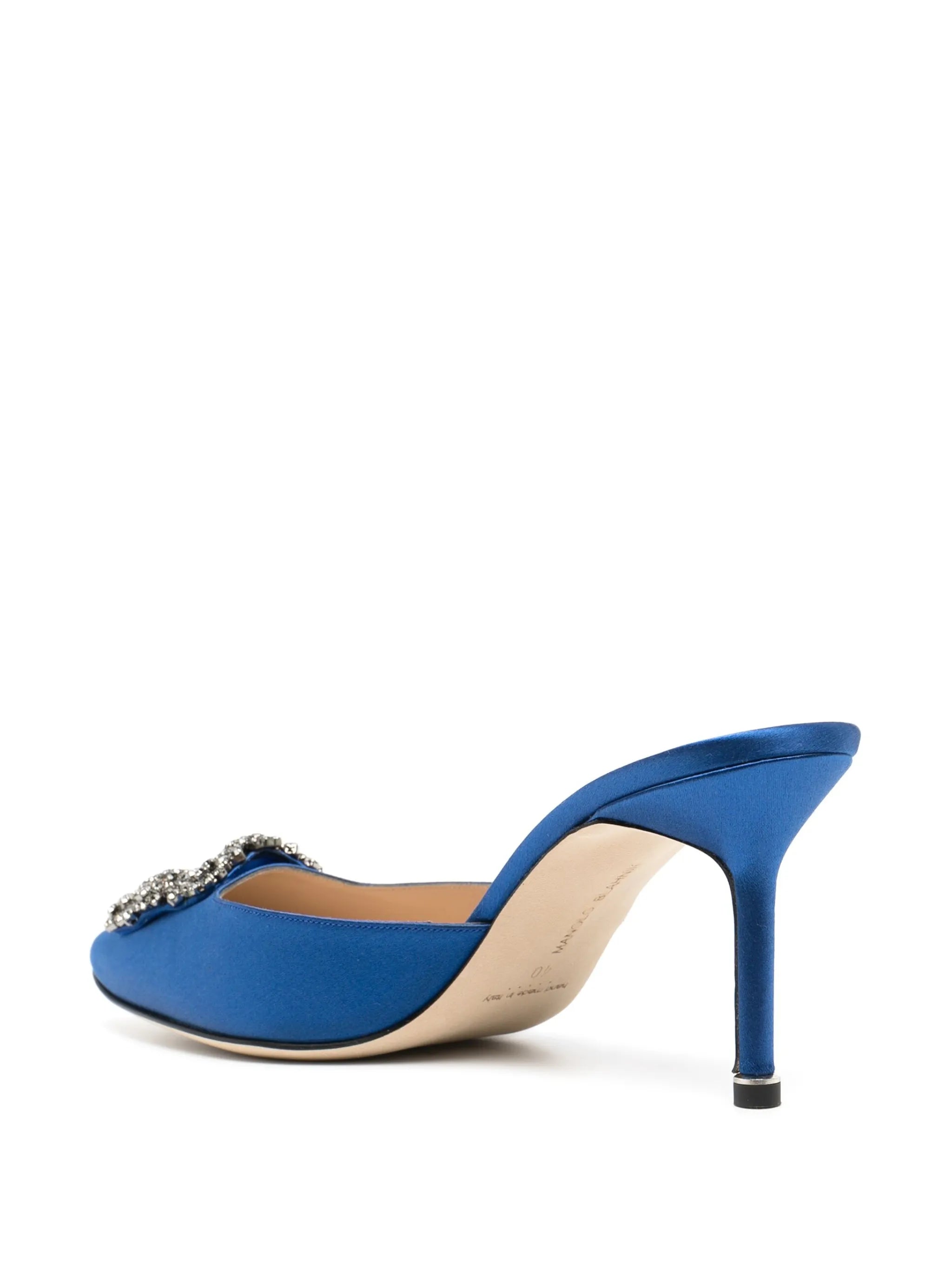 Hangisimu jewel-buckle 90mm mules