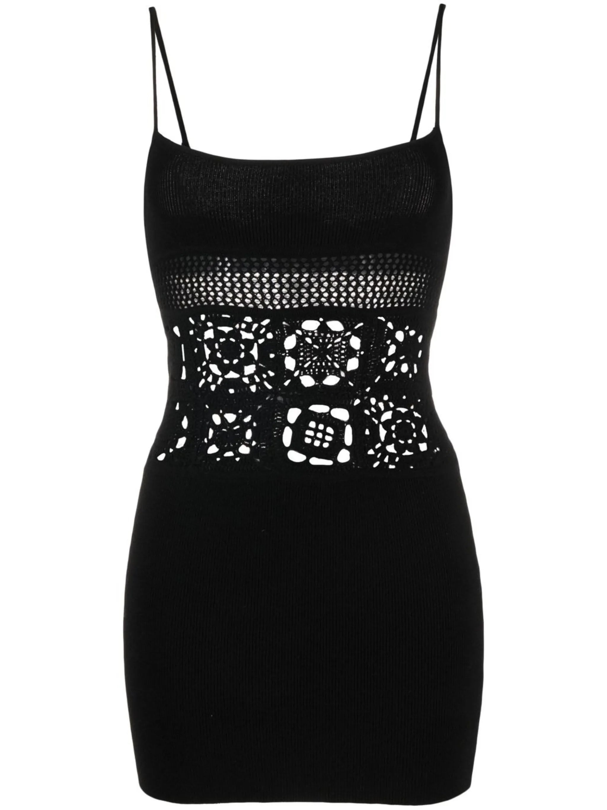cut out-detail sleeveless mini dress