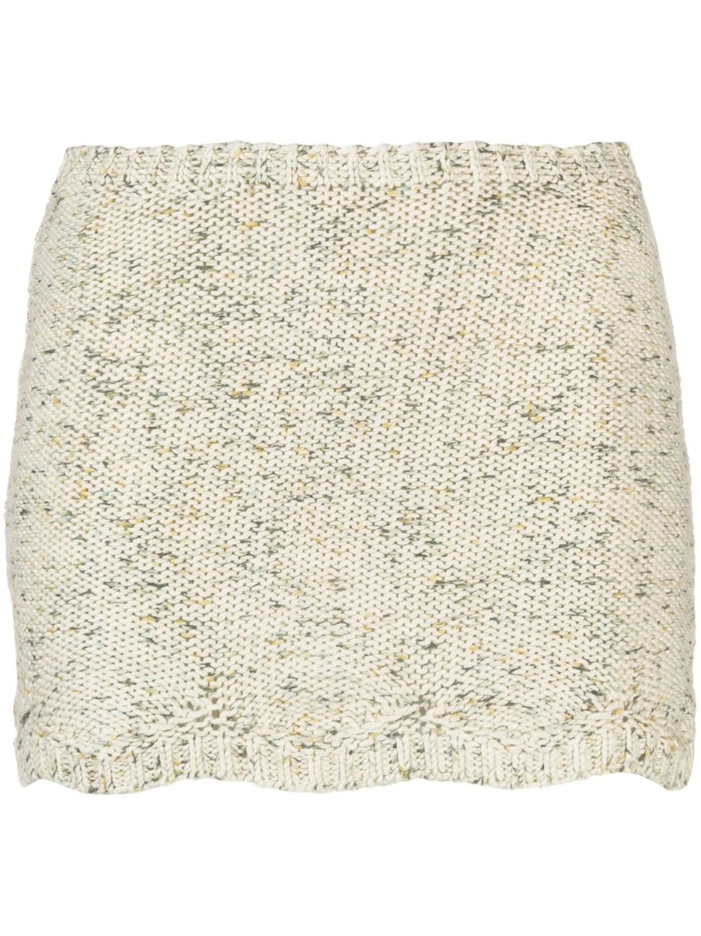 Bloom low-rise knitted miniskirt