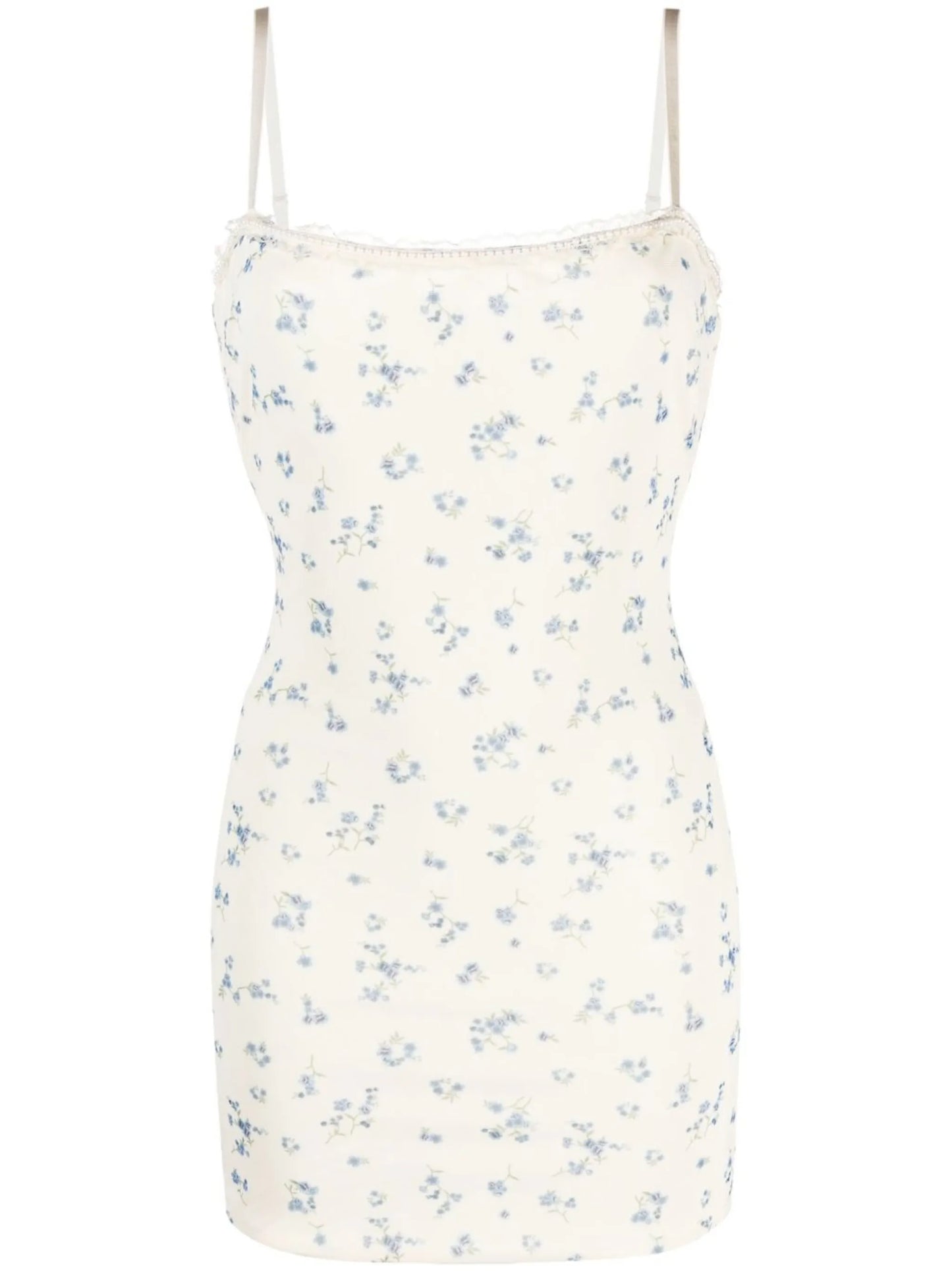 floral spaghetti strap mini dres