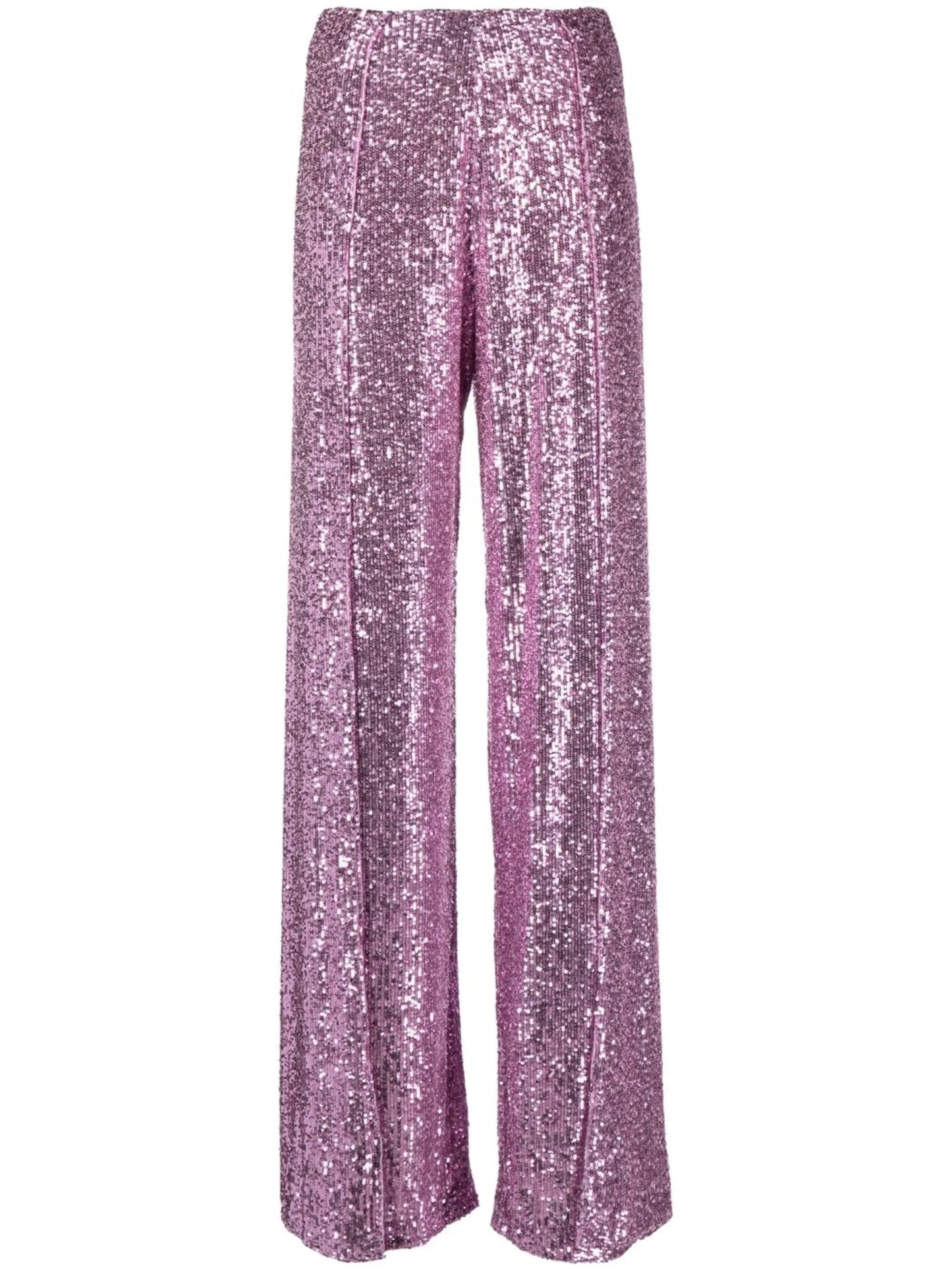 sequined wide-leg trousers