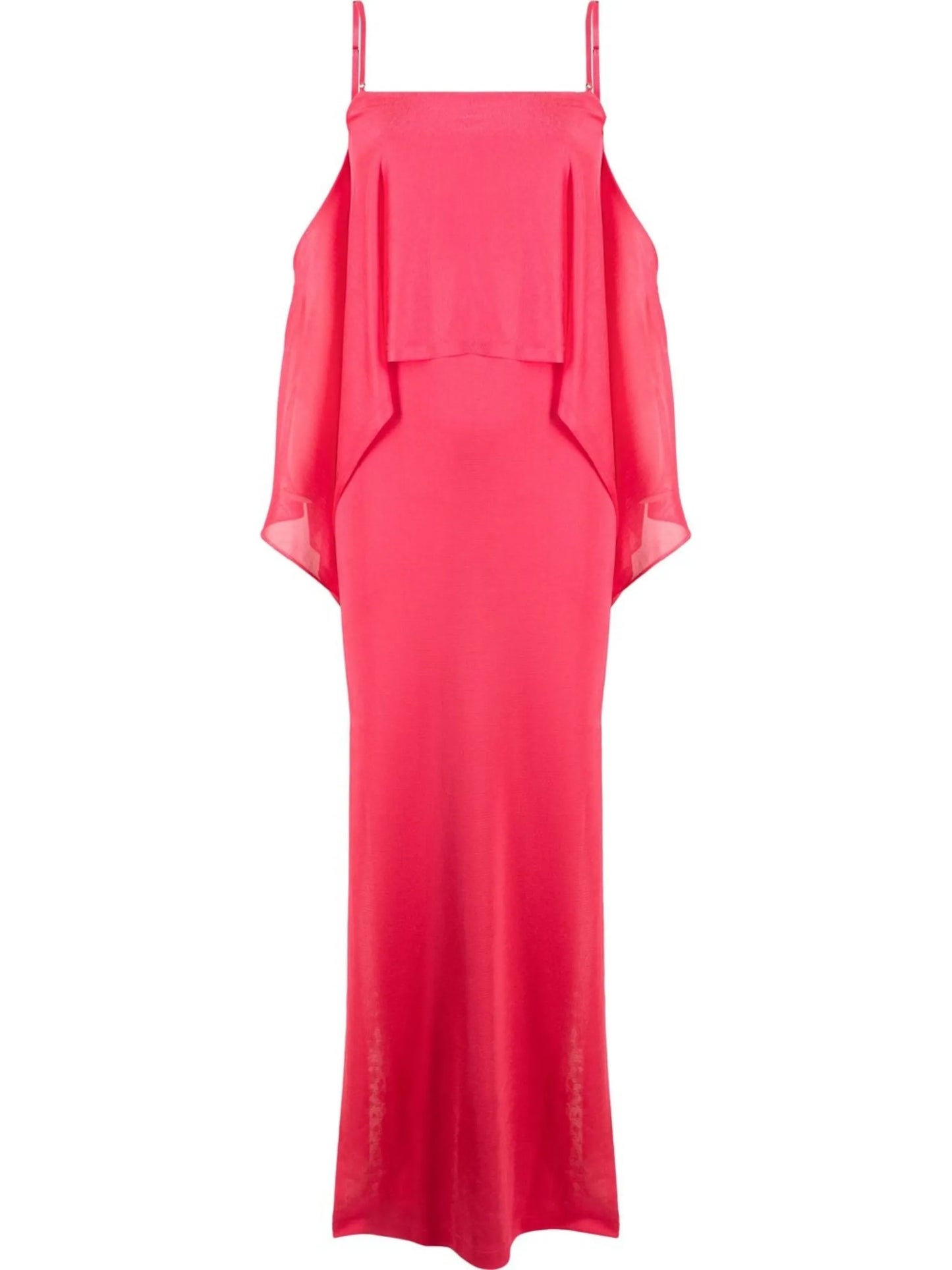 off-shoulder ruffle-detail dress