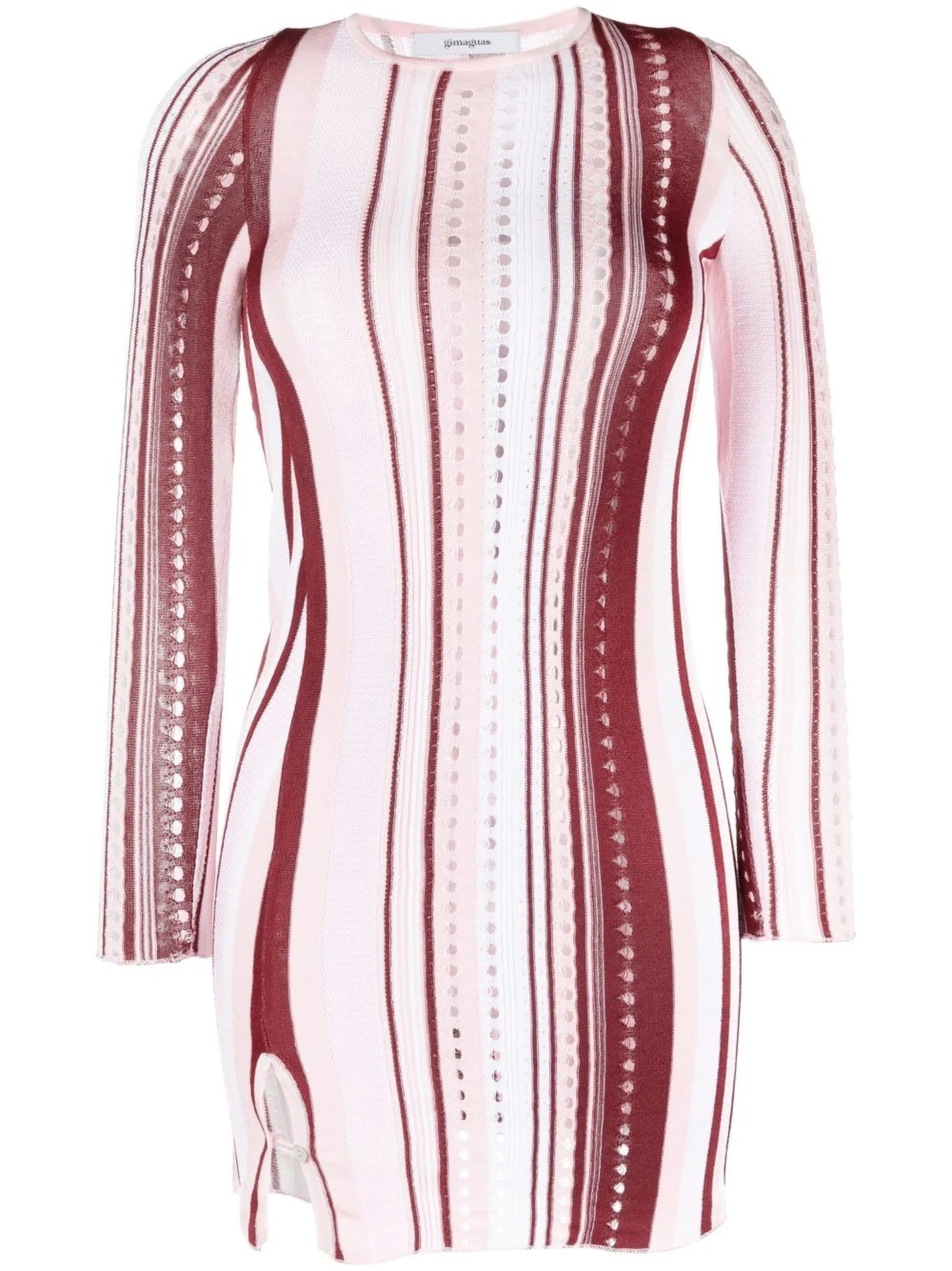 striped mini bodycon dress